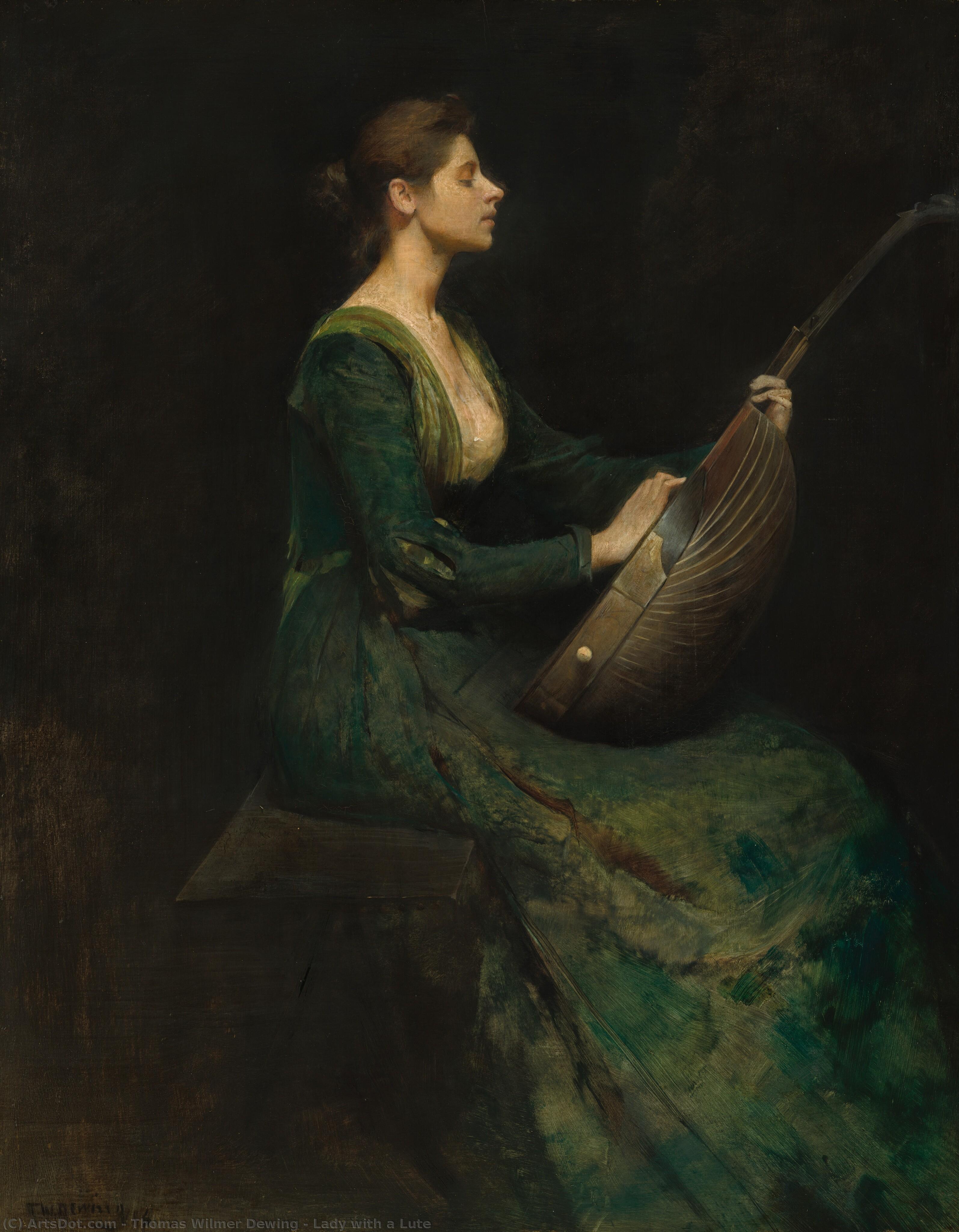 Lady With A Lute — Томас Уилмер Дьюинг