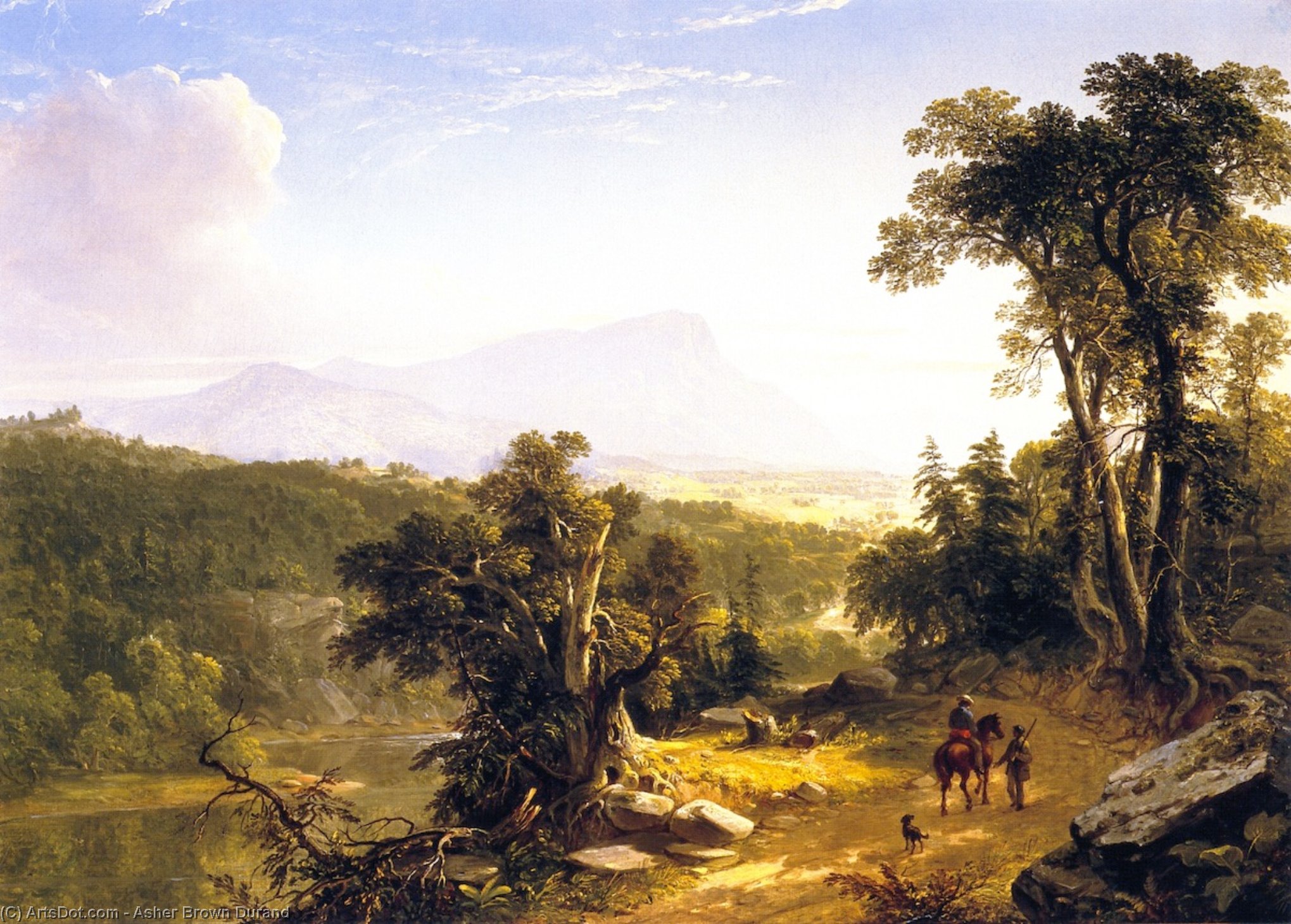 Landschaft - Komposition: In Den Catskills — Asher Brown Durand