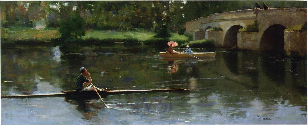 Le Pont À Grez — Sir John Lavery