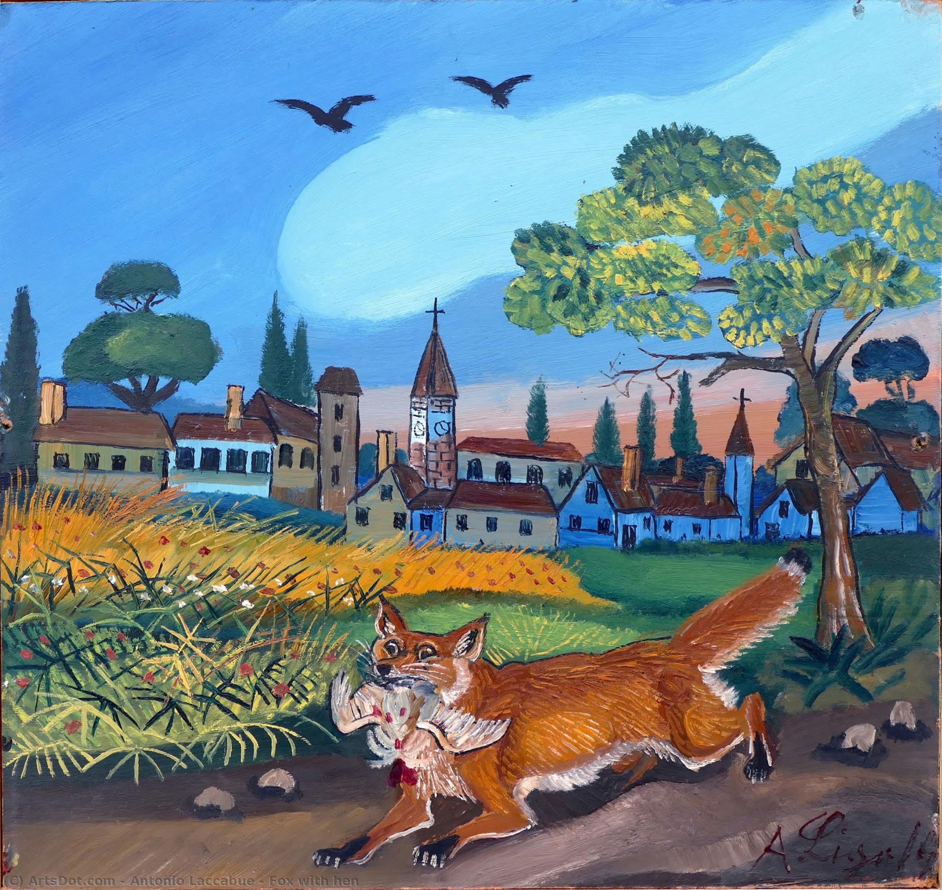 Fox With Hen — Антонио Лаккабюэ