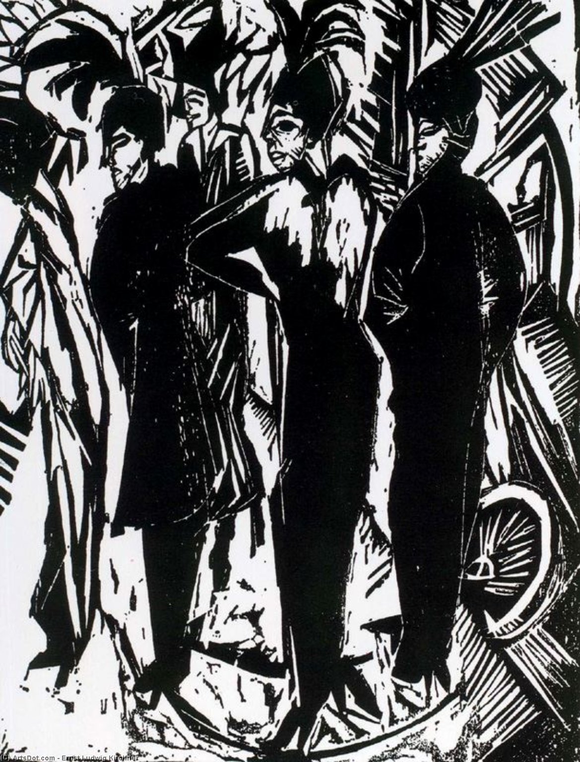 Five Cocottes — Ernst Ludwig Kirchner