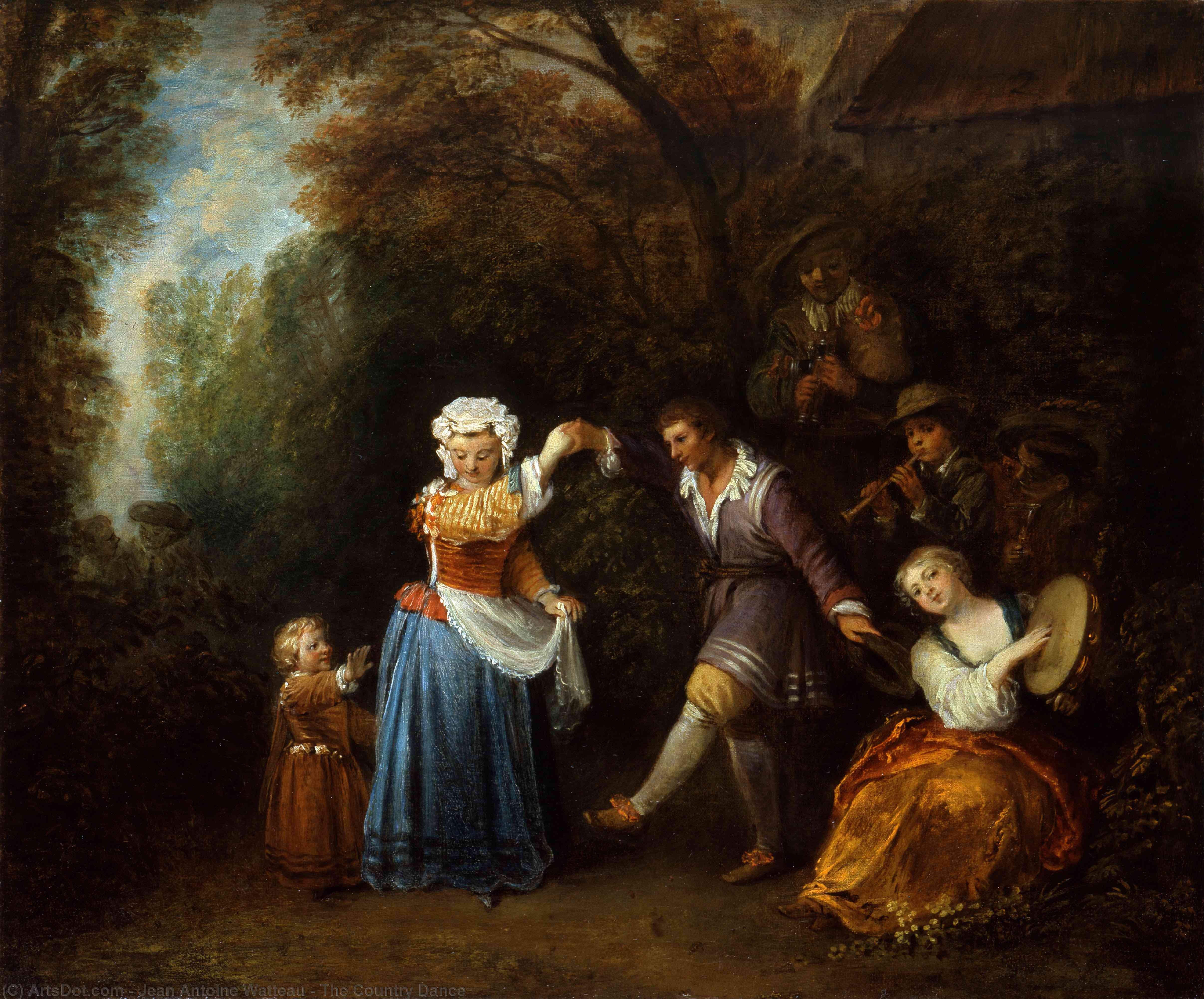 La Danse Champetre — Jean-antoine Watteau