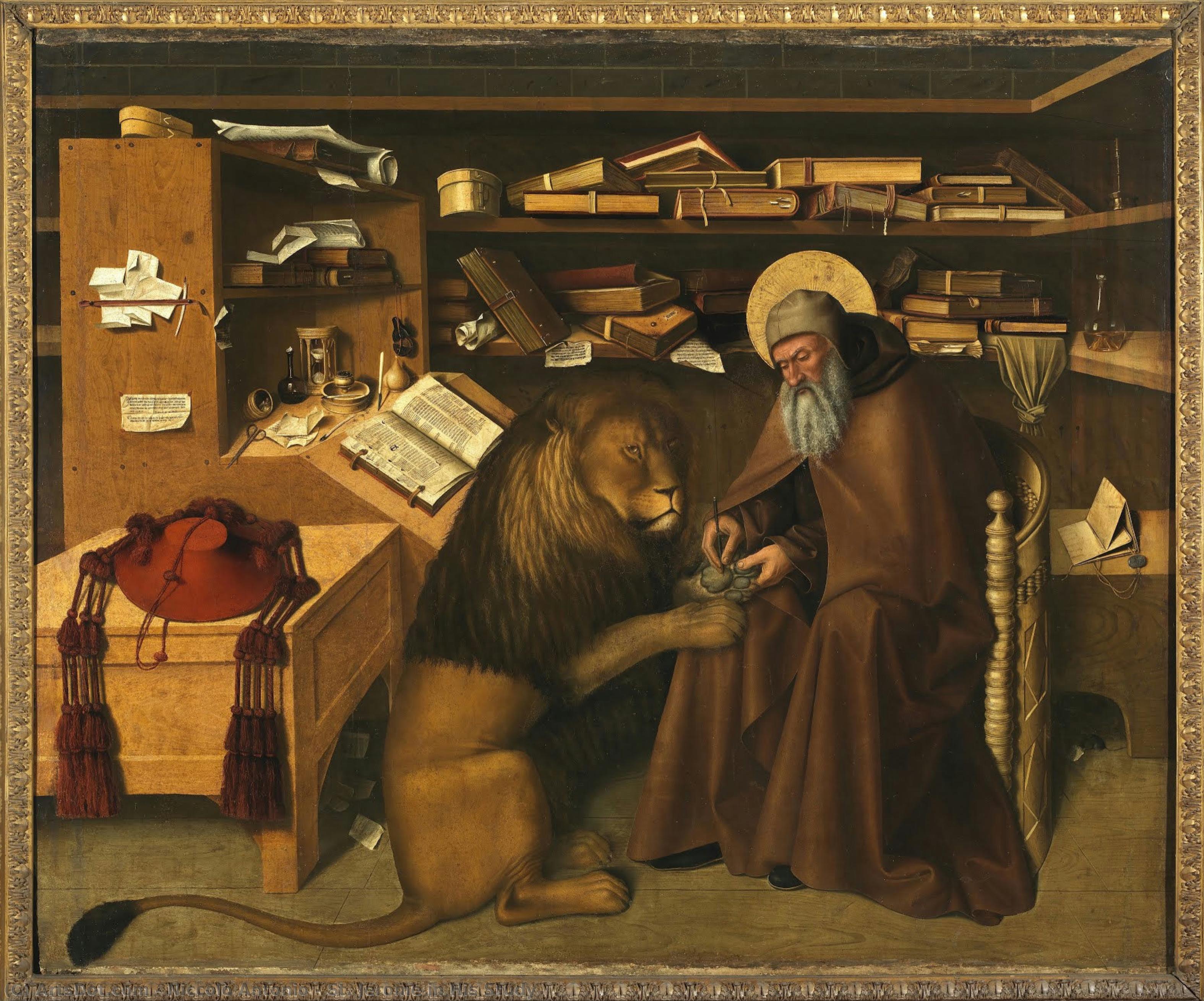 St. Jerome In His Study — Niccolò Antonio
