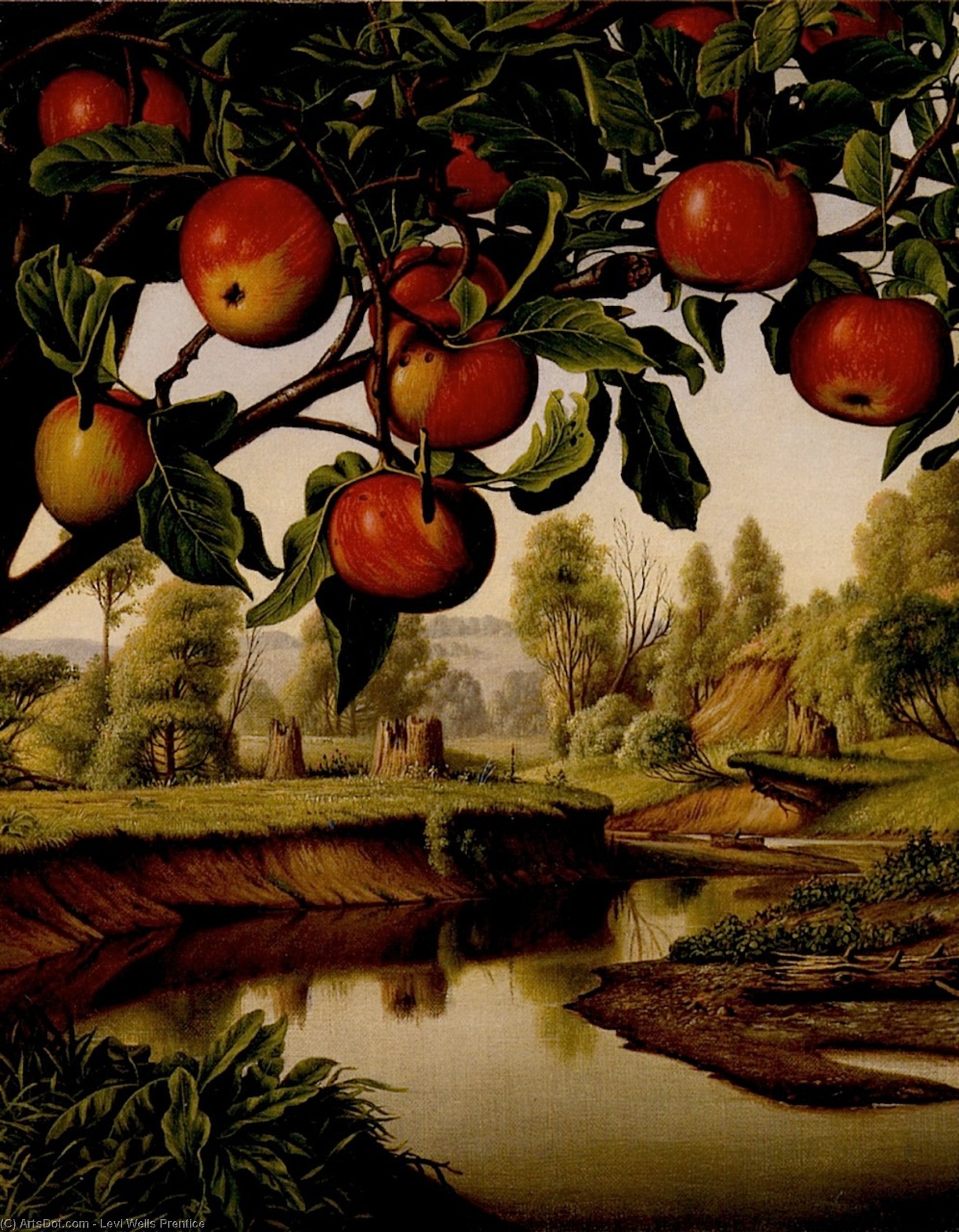 Landscape With Apple Tree — Levi Wells Prentice