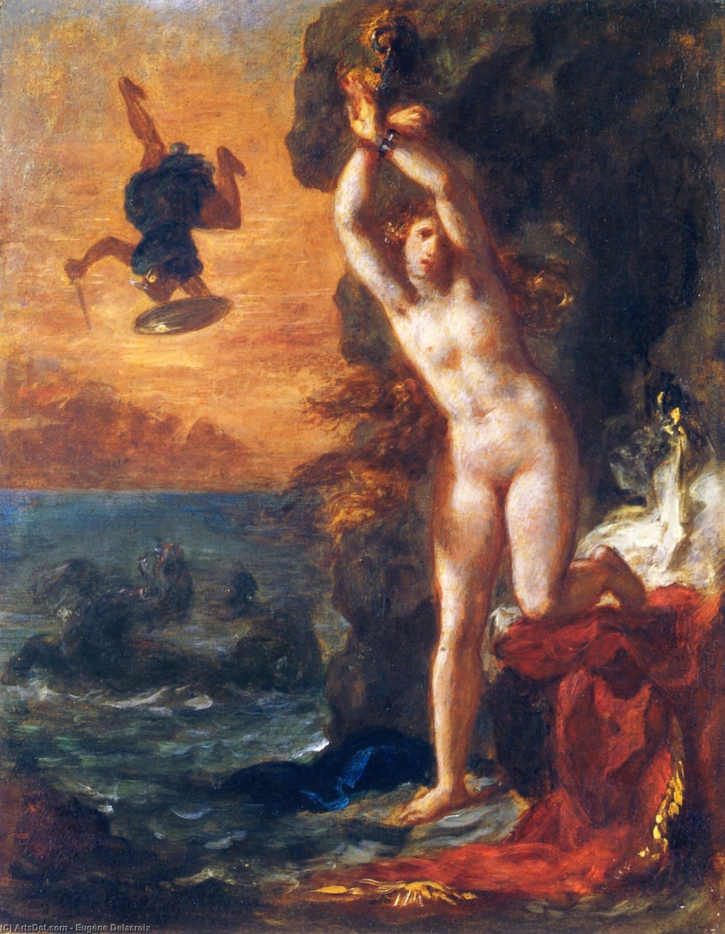 Perseus Und Andromeda — Eugène Delacroix