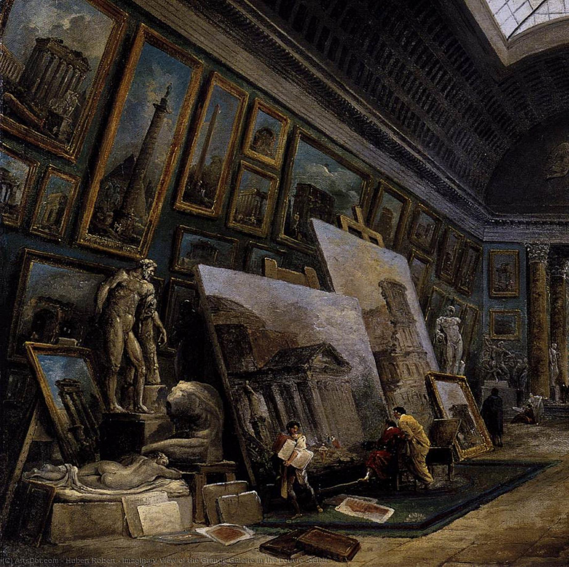 Vue Imaginaire Du Grand Galeries Du Louvre — Hubert Robert