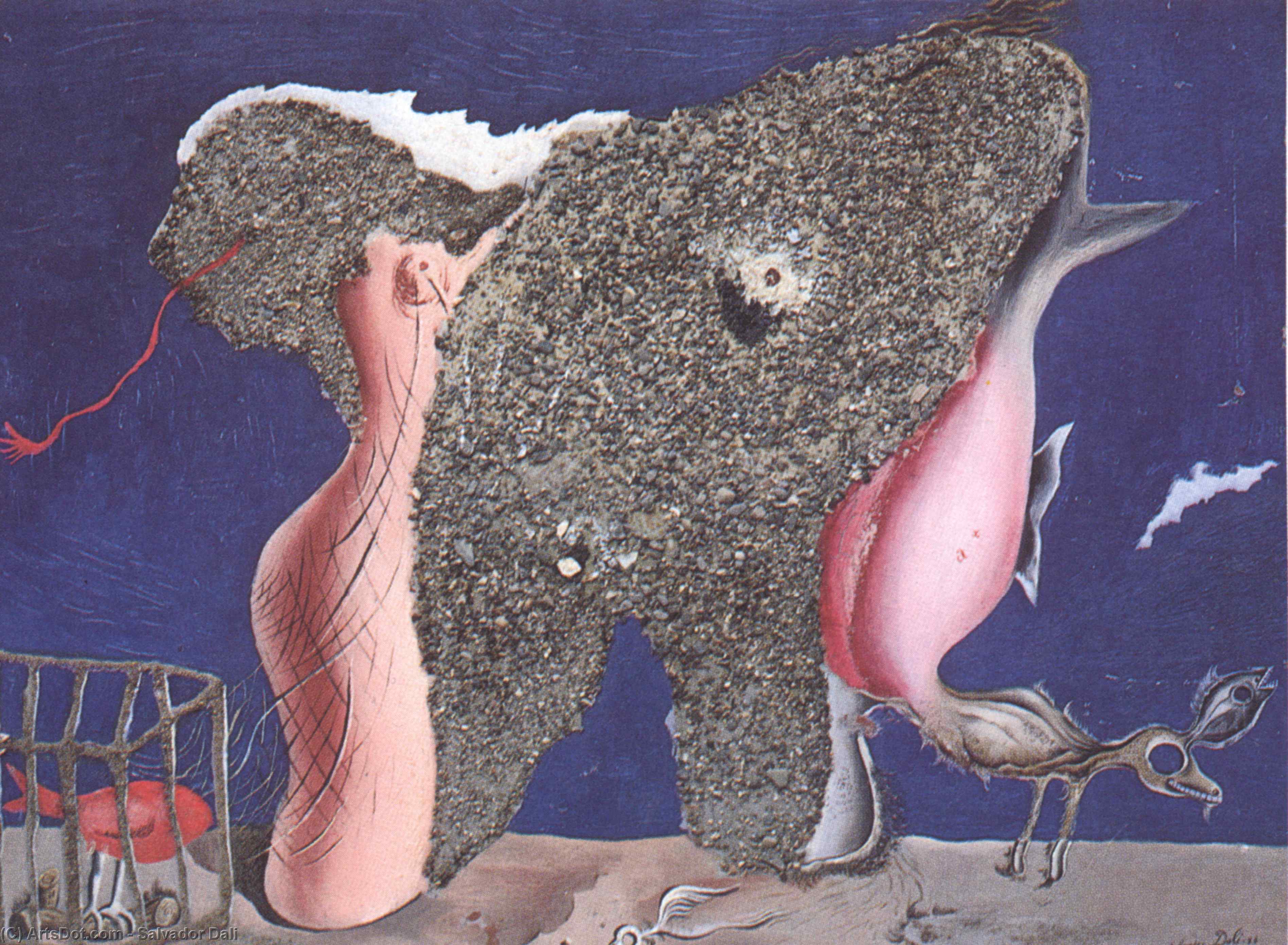 Symbiotic Woman-animal (symbiotisk Kvinde-dyr) — Salvador Dalí