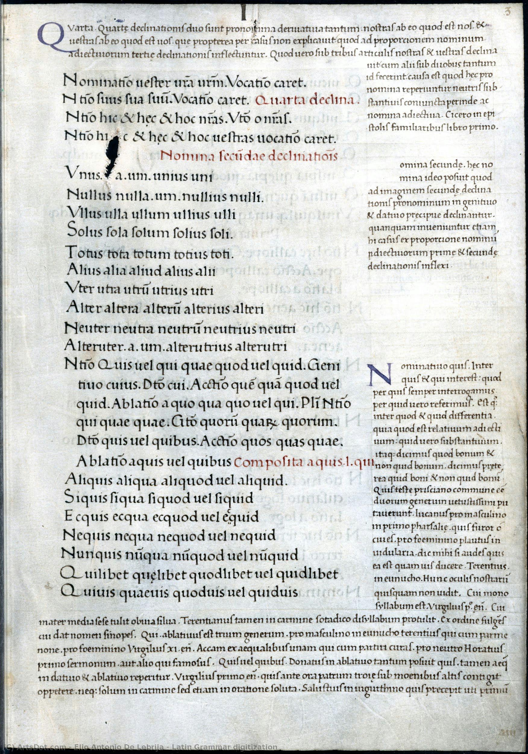 Latin Grammar Digitization — Elio Antonio De Lebrija