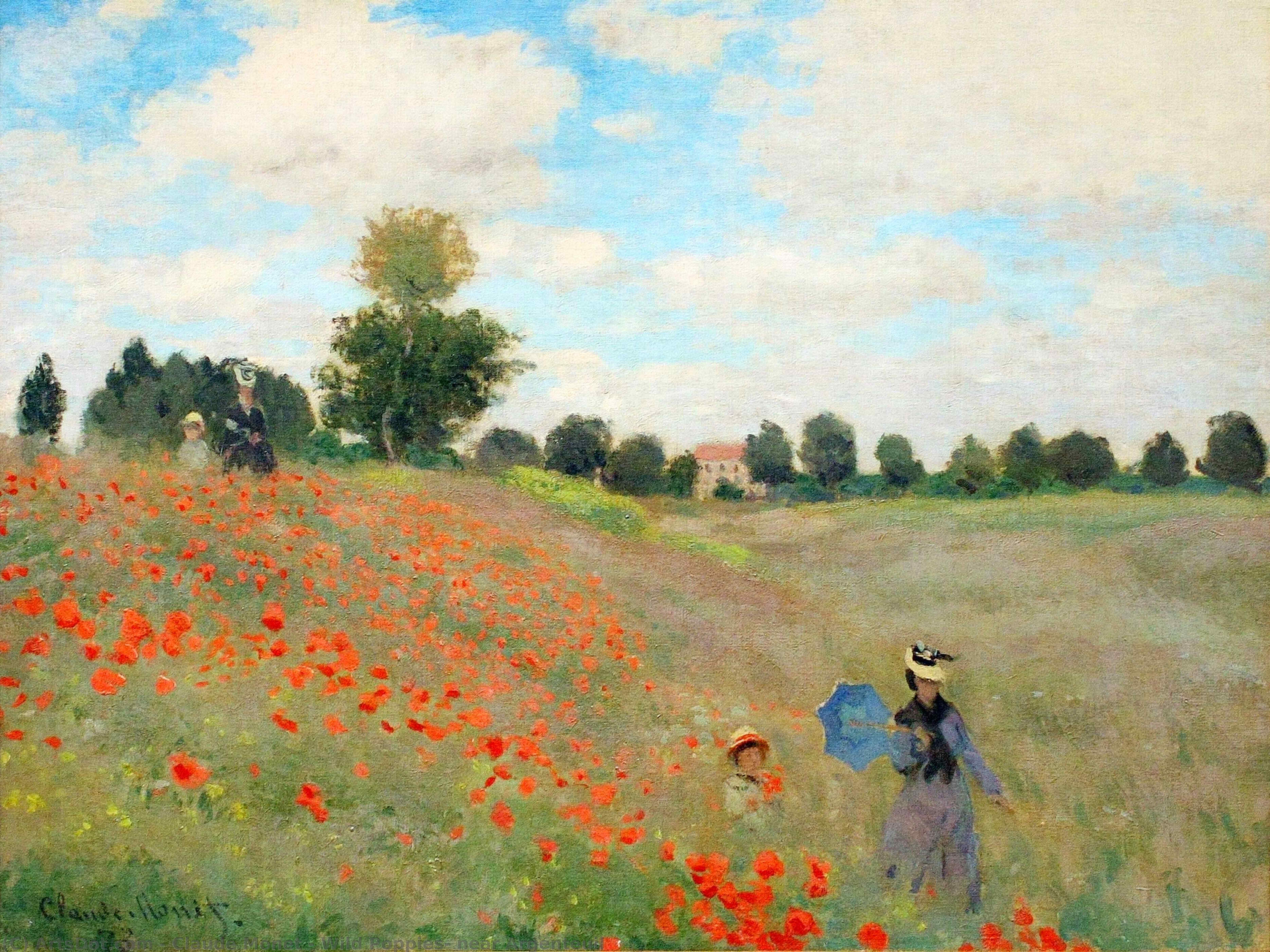 Wild Poppies, Argenteuil — Claude Monet