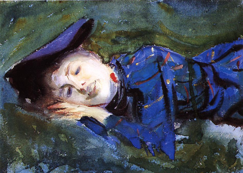 Violet Che Riposa Sull'erba — John Singer Sargent