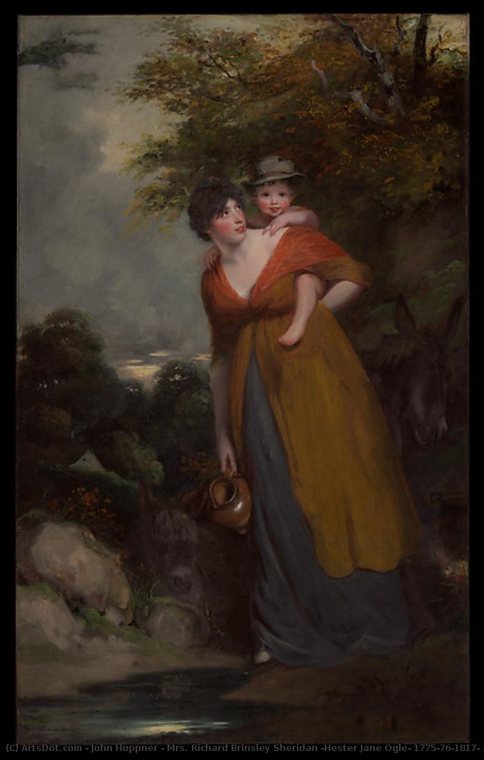 Mrs. Richard Brinsley Sheridan (hester Jane Ogle, 1775/76–1817) And Her Son (charles Brinsley Sheridan, 1796–1843) — John Hoppner