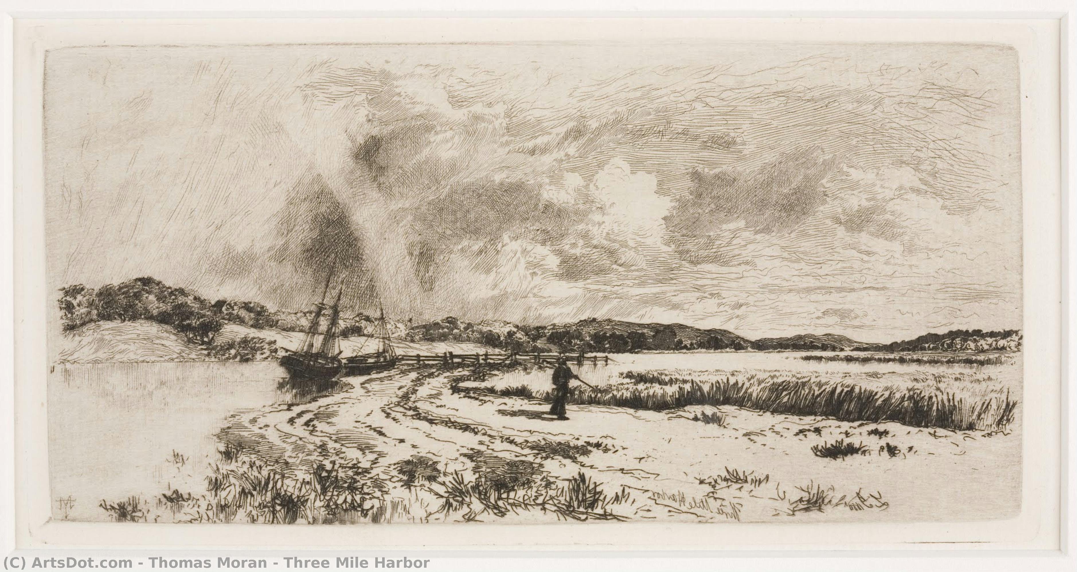 Three Mile Harbor — Thomas Moran