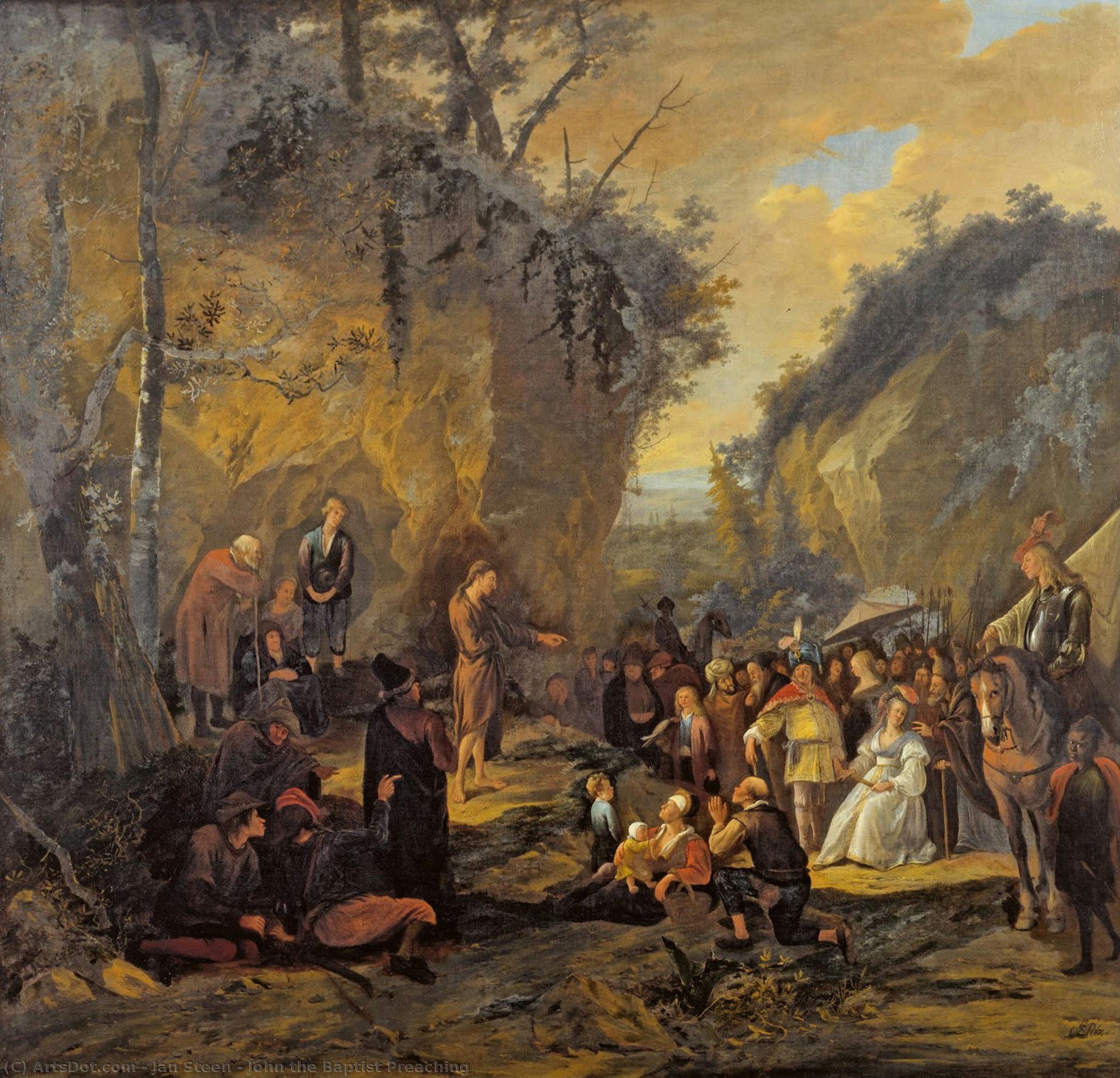 Johannes Der Täufer Predigt — Jan Havickszoon Steen