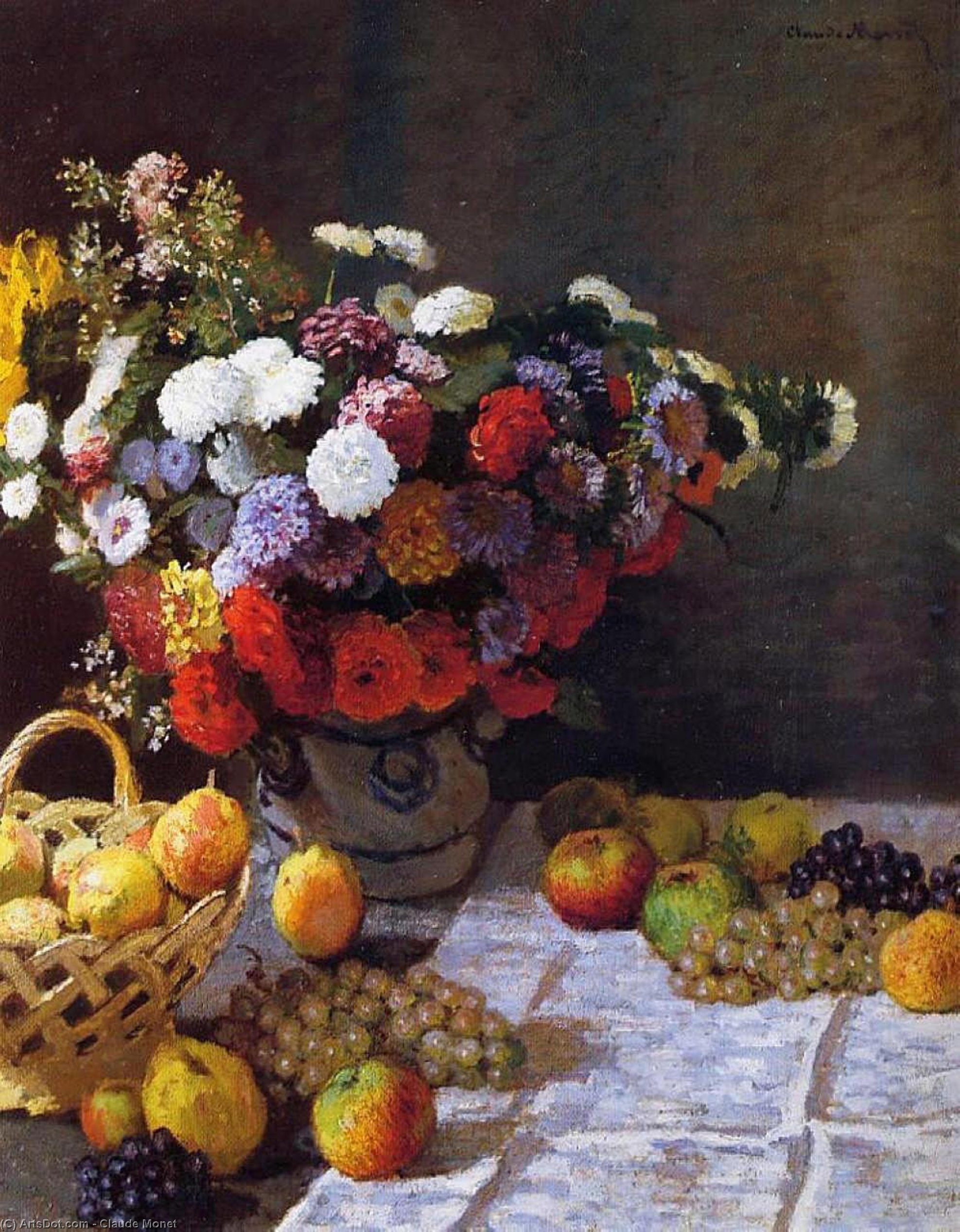 Blumen Und Früchte — Claude Monet