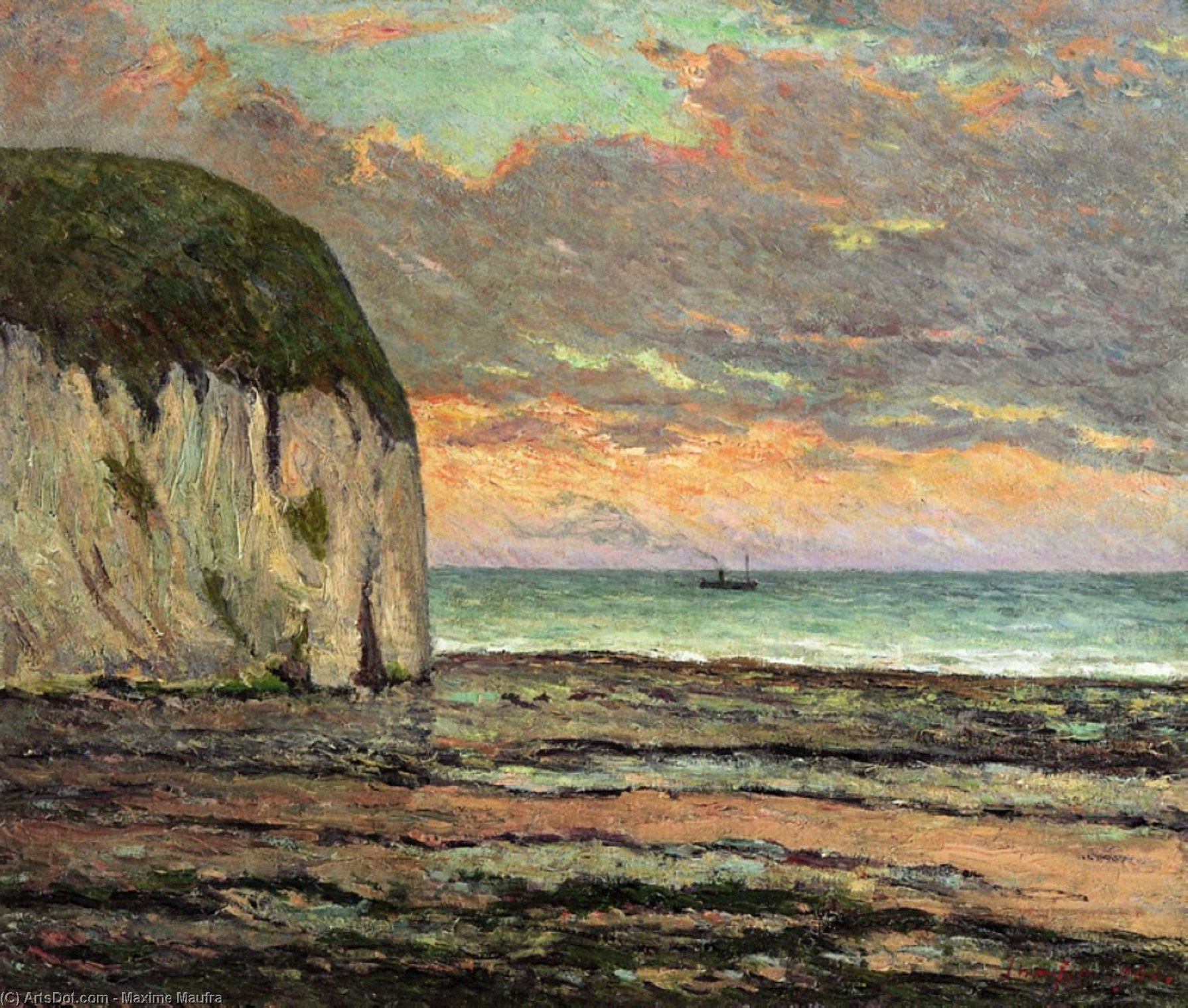 Sunset — Maxime Emile Louis Maufra