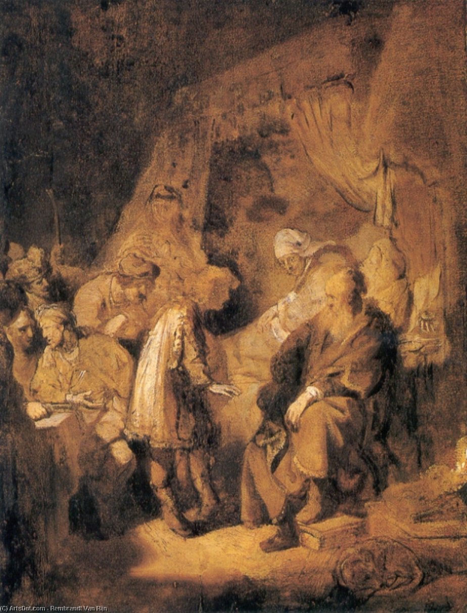 Joseph Erzählt Seinen Träumen — Rembrandt Van Rijn