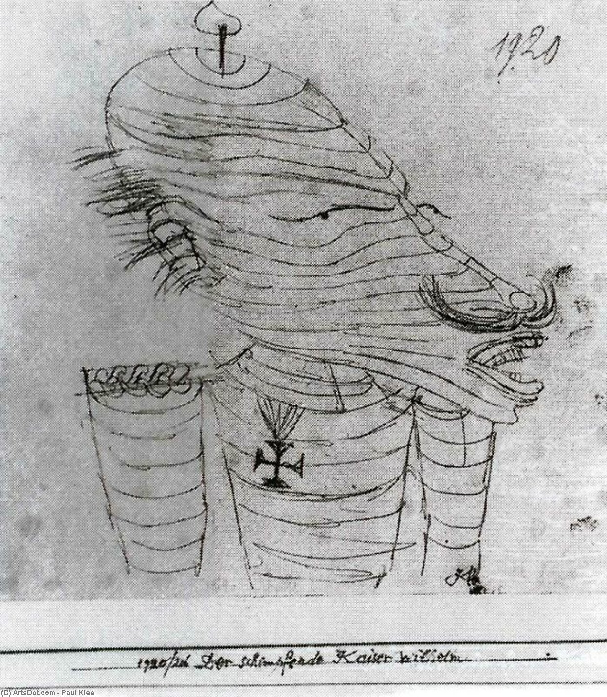 Imperatore Guglielmo, Blasfemo — Paul Klee