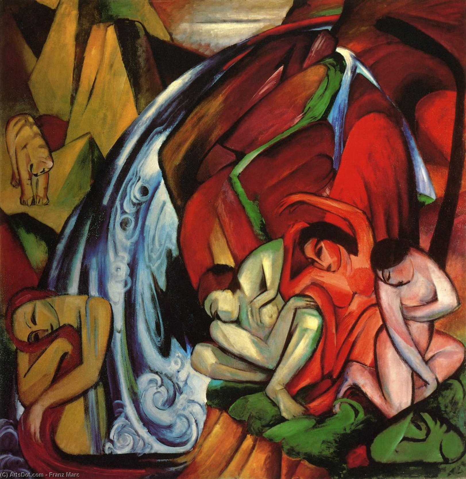 La Cascata — Franz Marc
