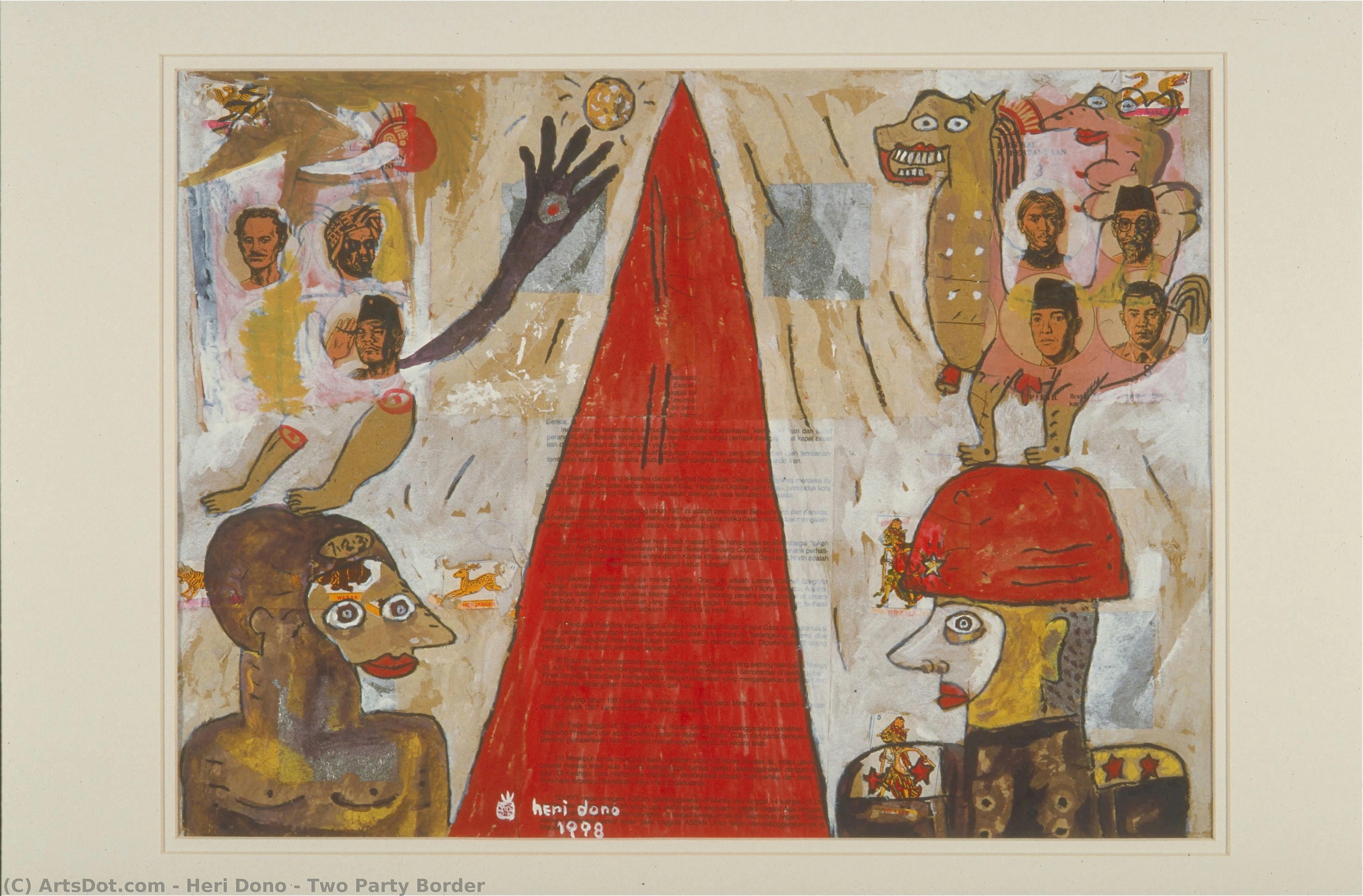 Two Party Border — Heri Dono