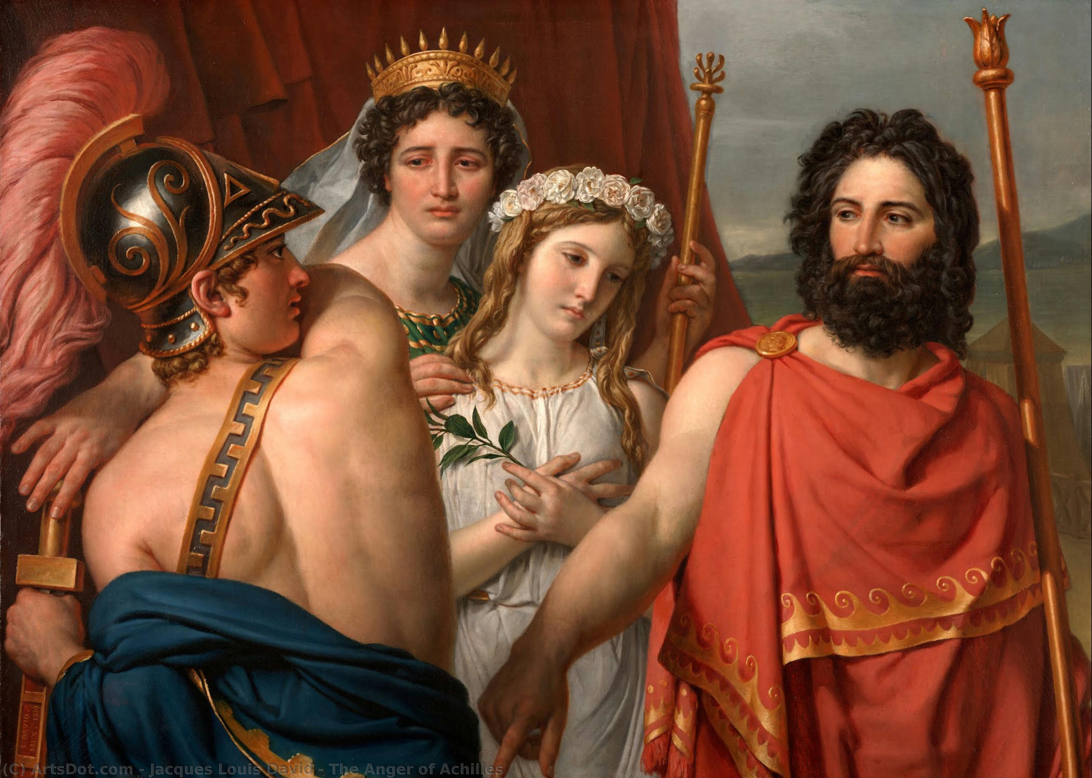 Die Wut Des Achilles — Jacques-louis David