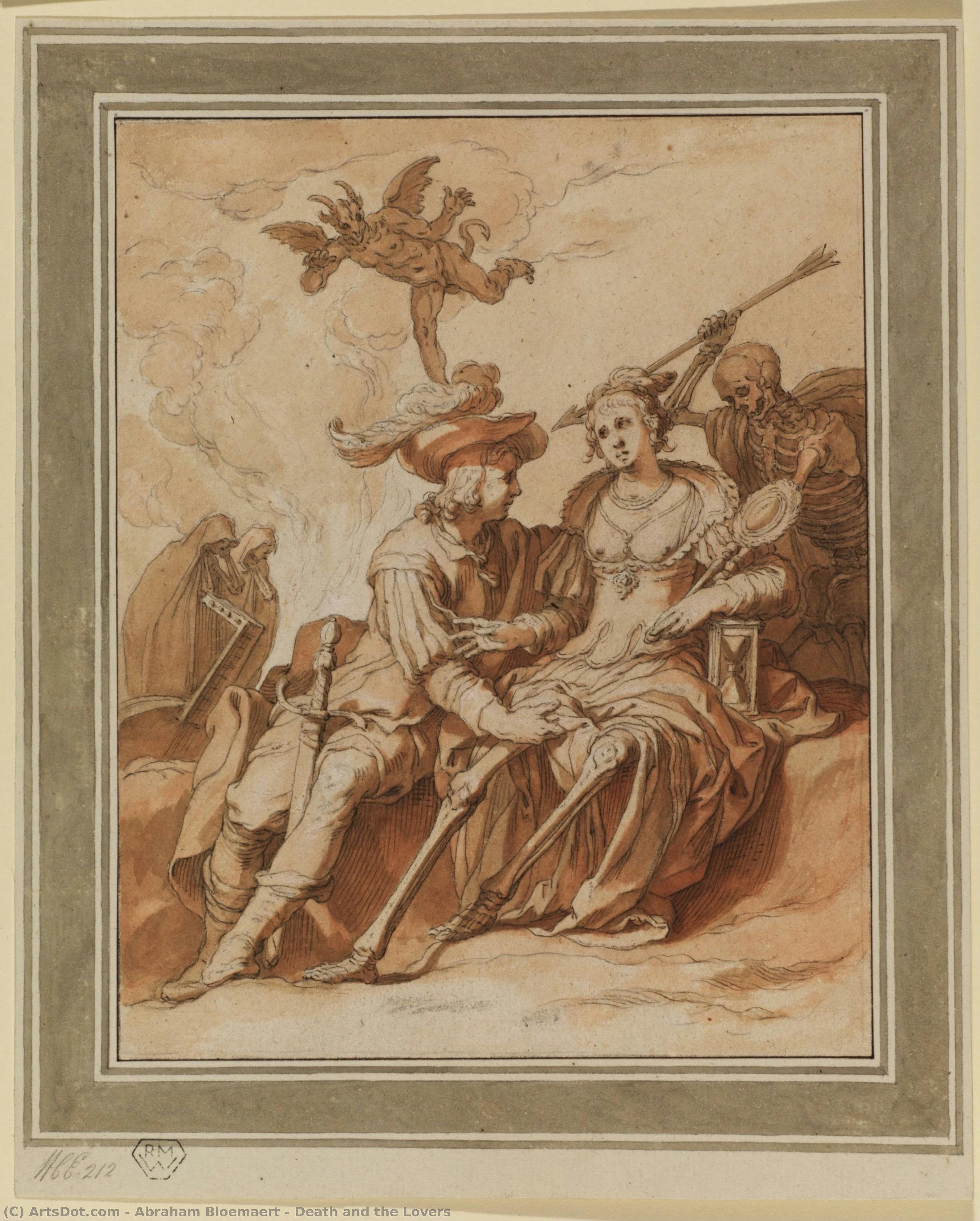La Mort Et Les Amants — Abraham Bloemaert