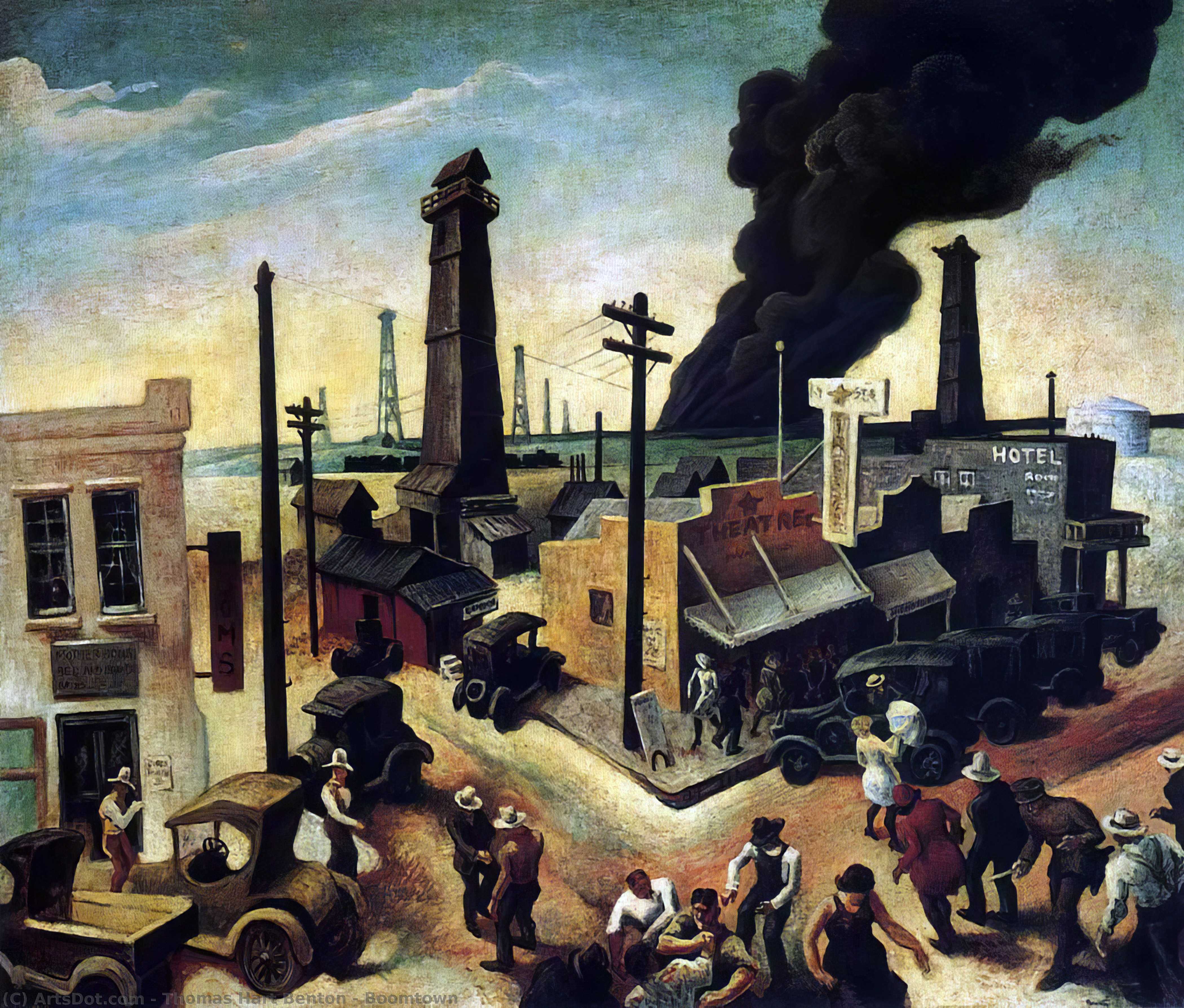 Boomtown — Thomas Hart Benton