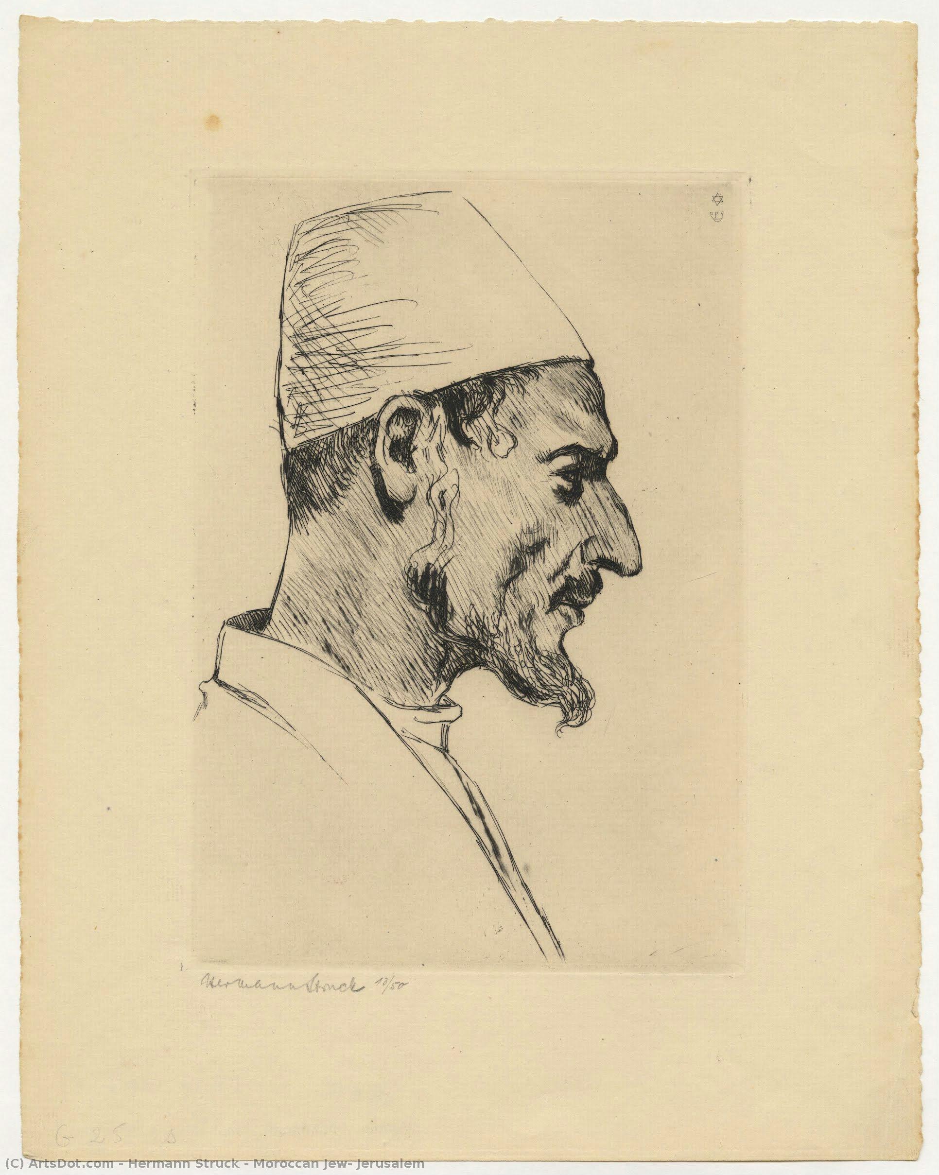 Moroccan Jew, Jerusalem — Hermann Struck