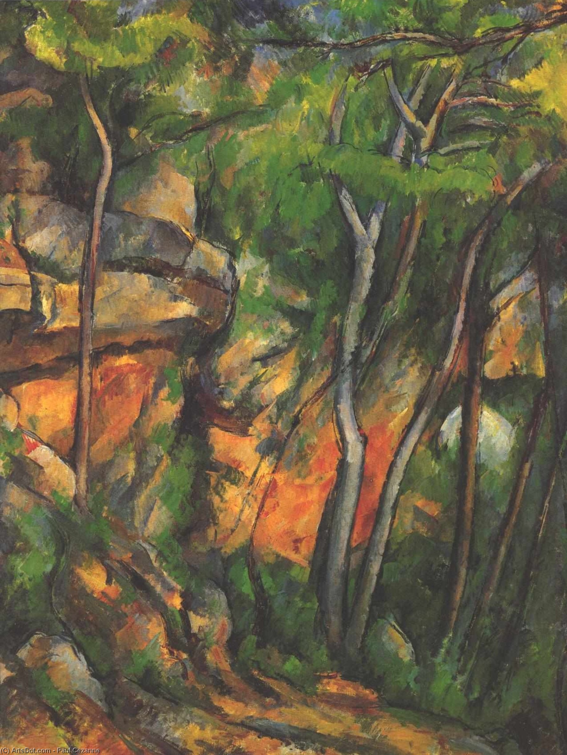 A Forest's Embrace: Paul Cézanne'n *in The Park Of Chateau Noir* — Paul Cézanne