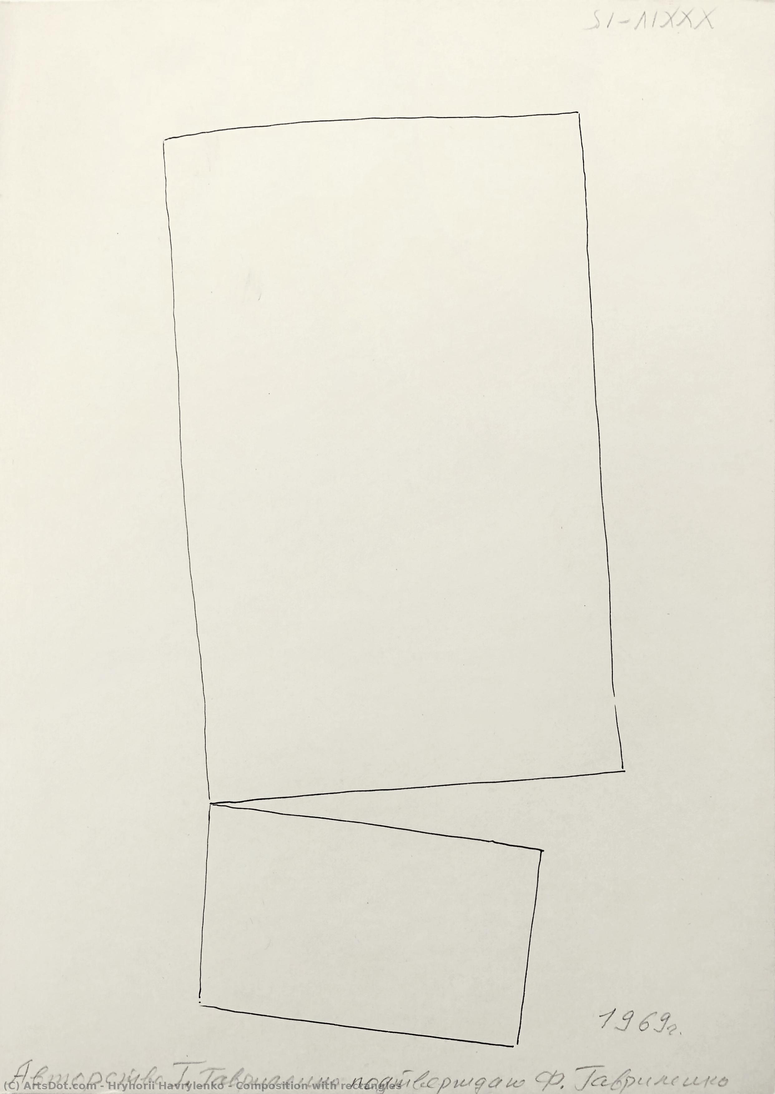 Composition With Rectangles — Hryhorii Havrylenko