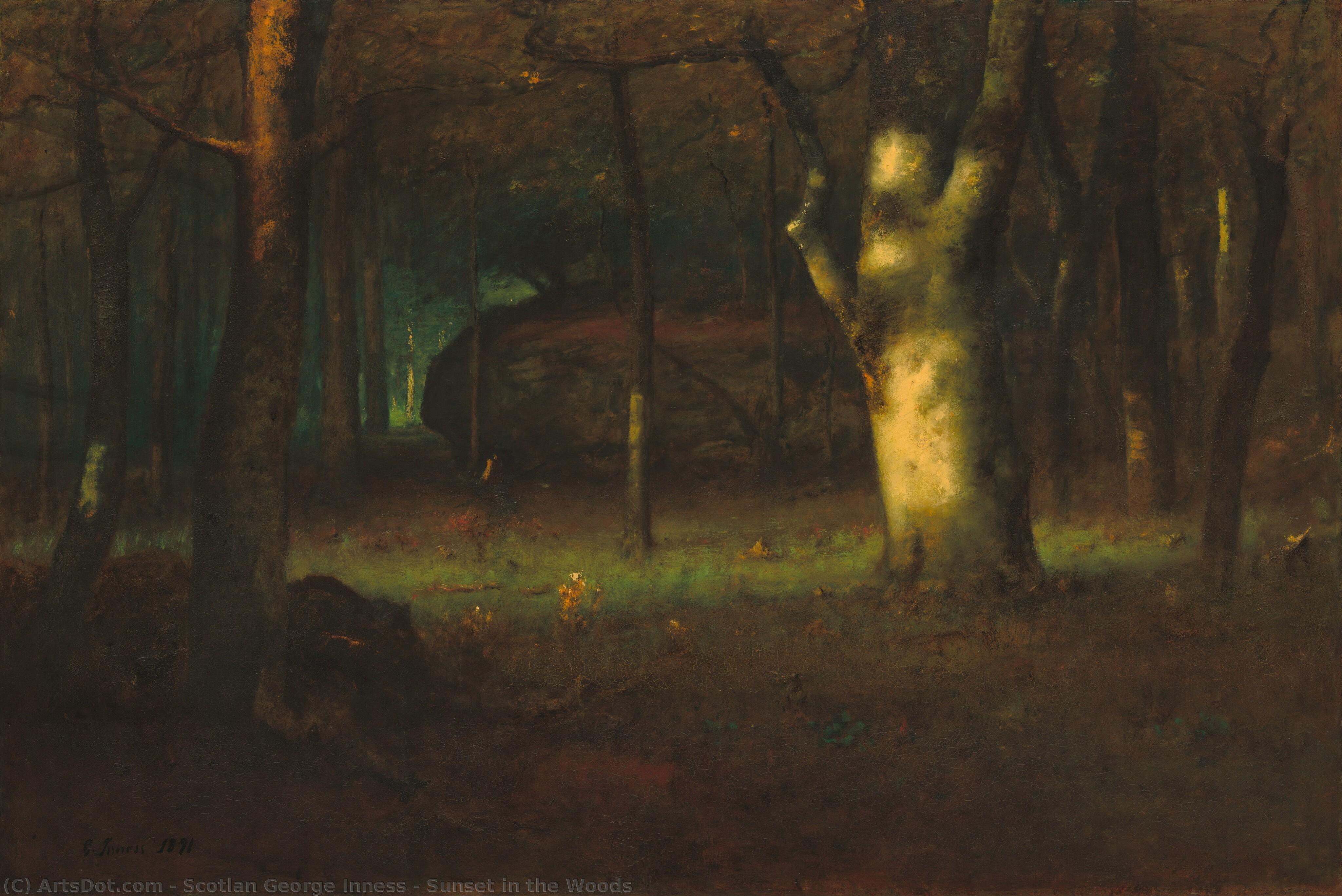 Sunset In The Woods — Scotlan George Inness