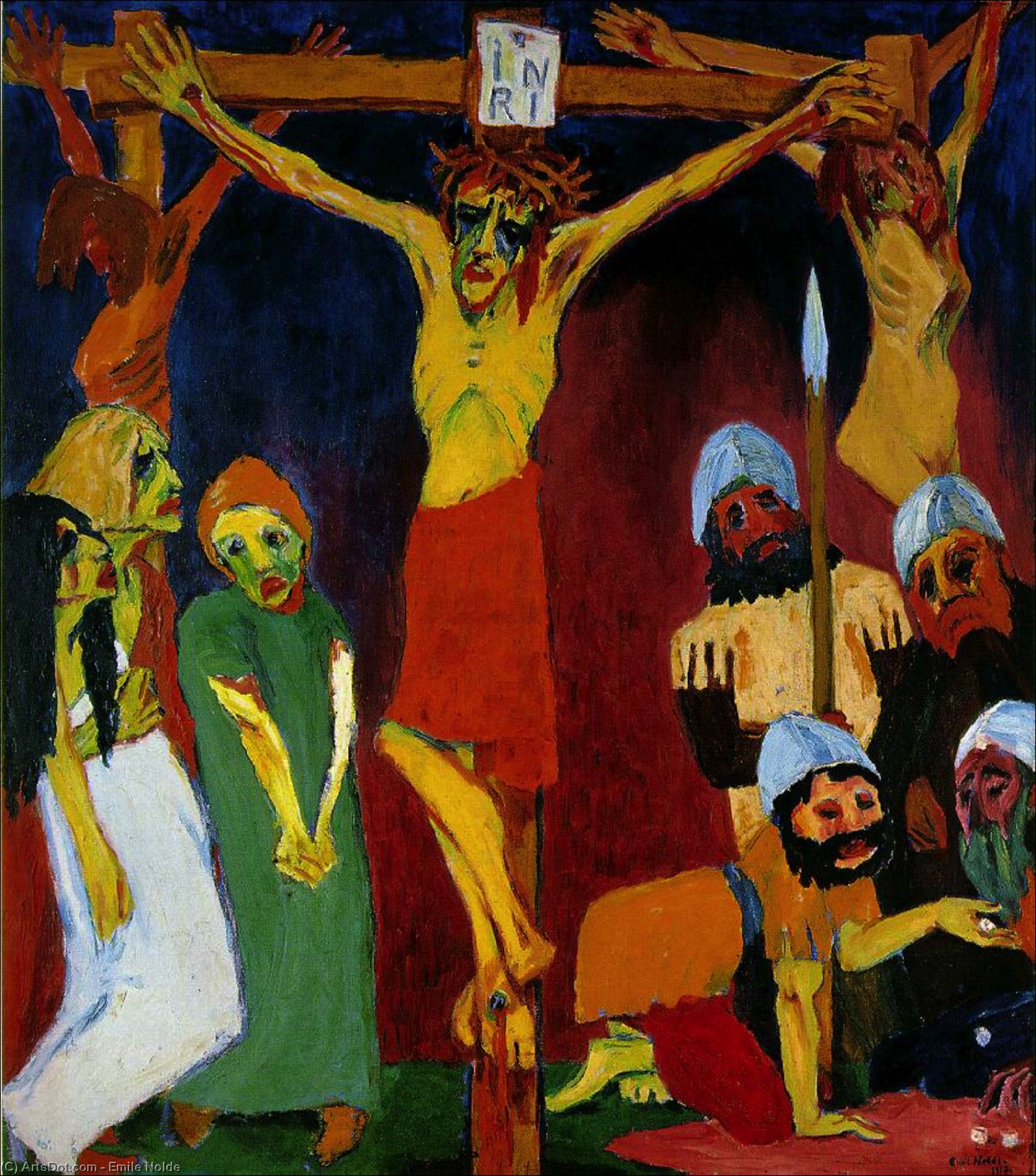 Crucifixion, — Emile Nolde