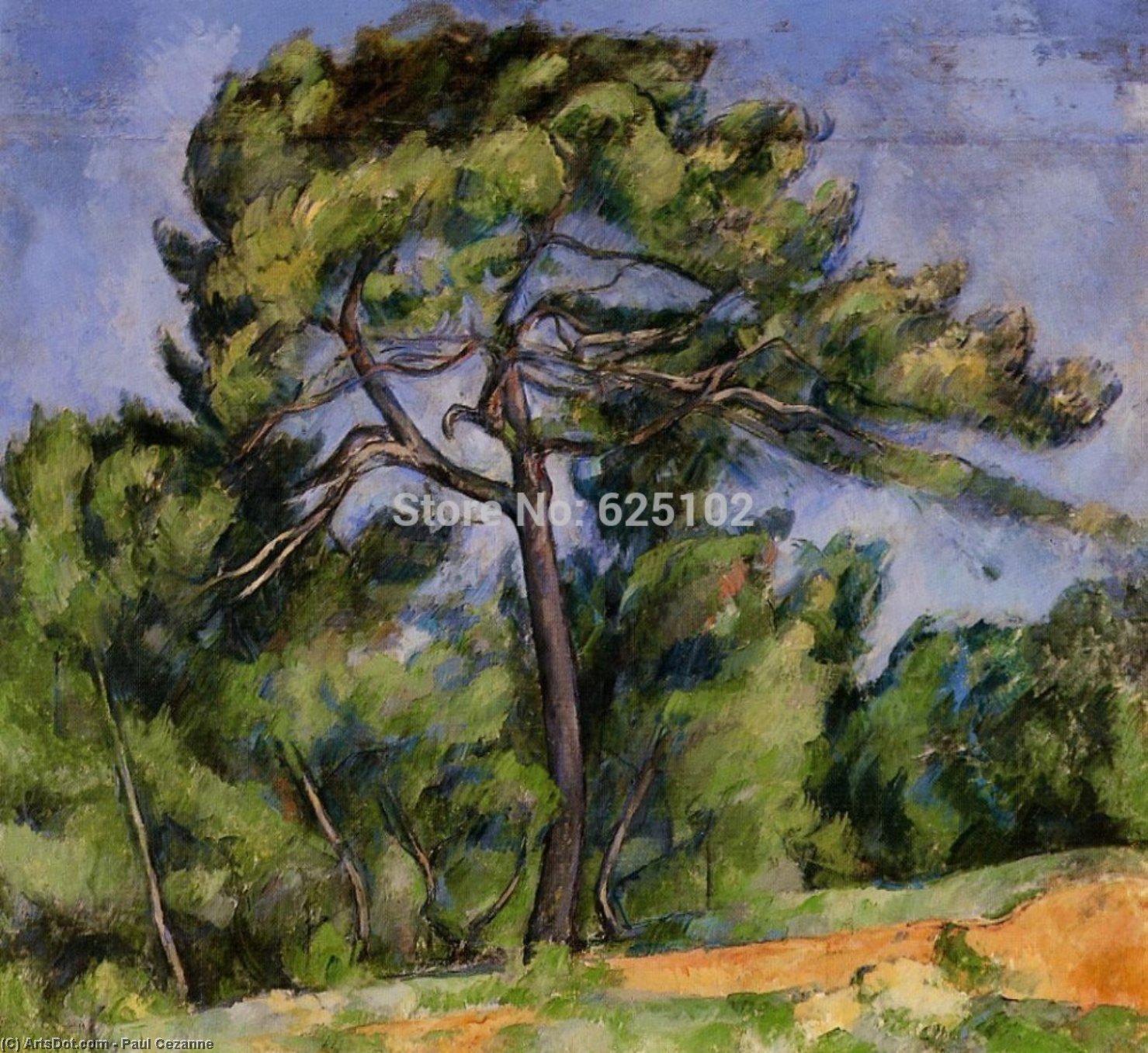 The Great Pine — Paul Cézanne