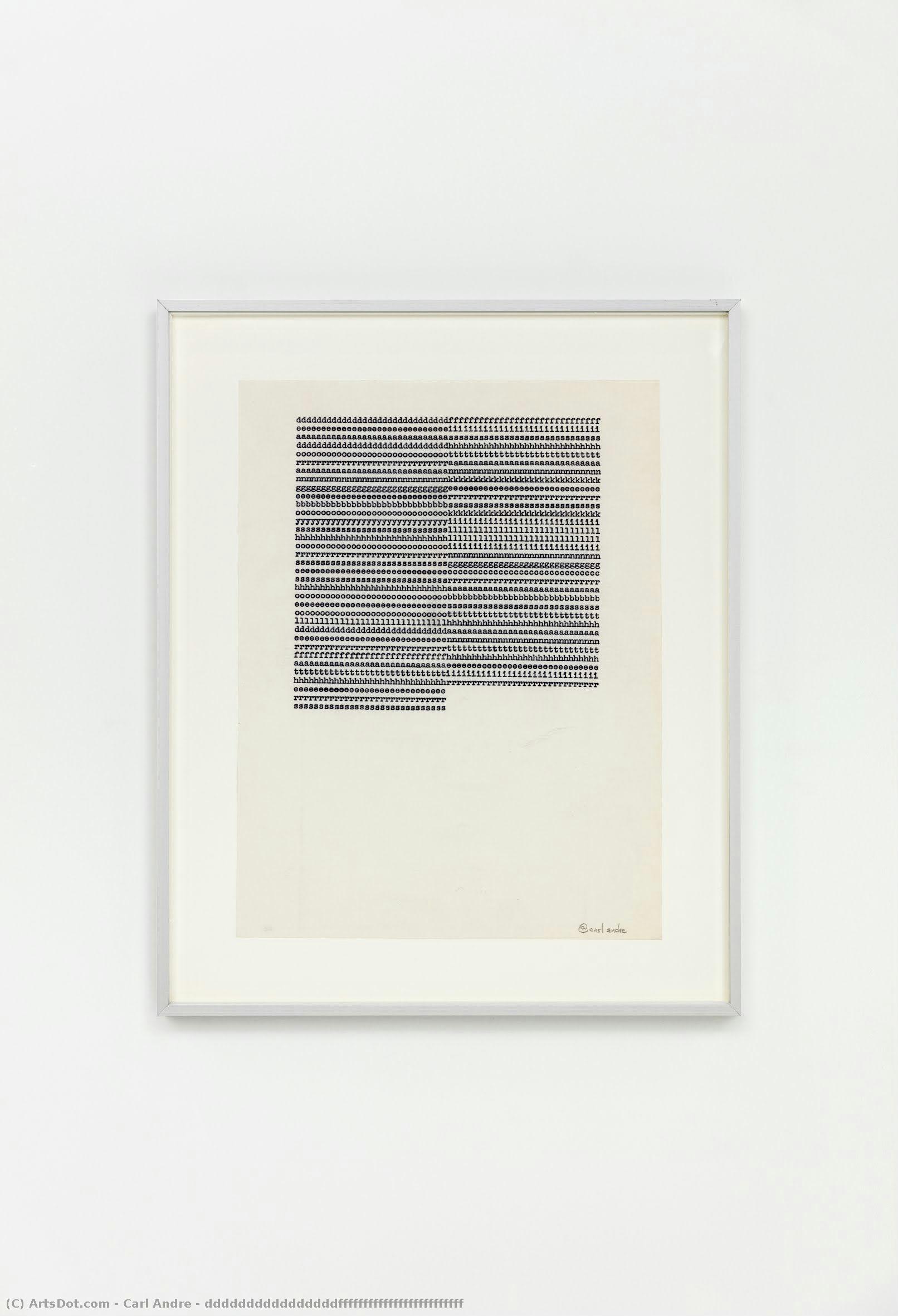 Ddddddddddddddddfffffffffffffffffffffffff — Carl Andre