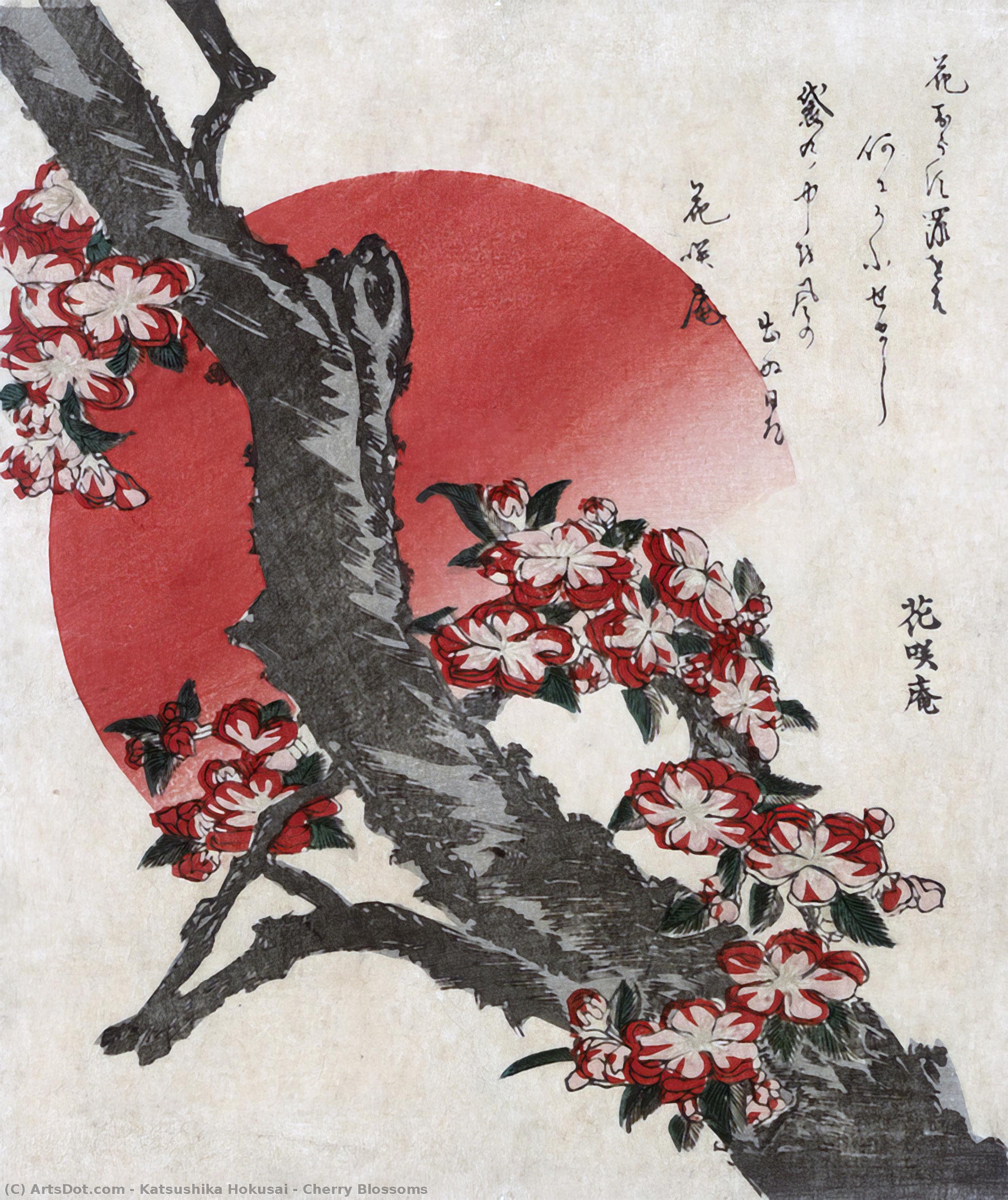 Červoné Květy — Hokusai Kacušika