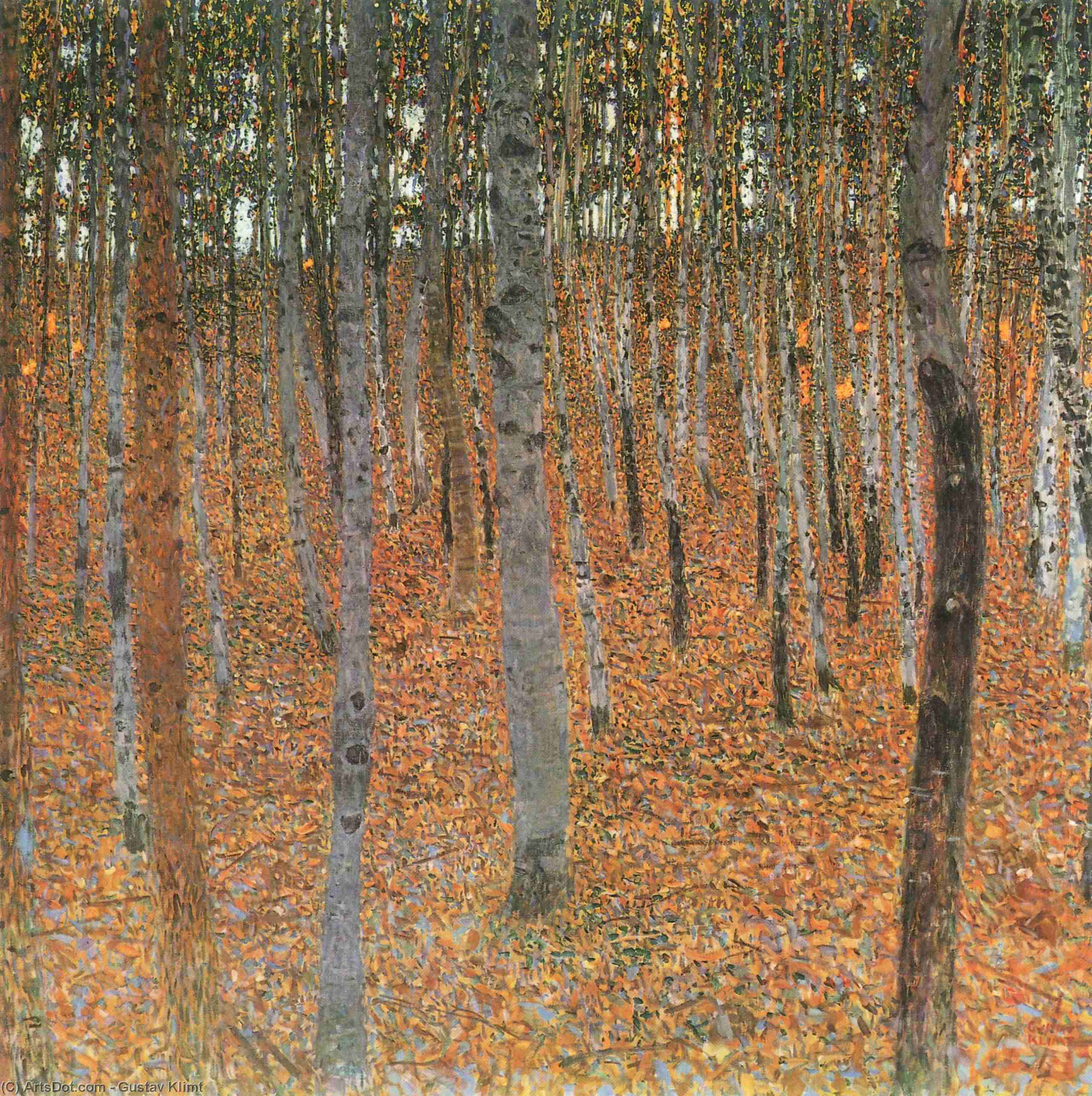 Meşe Ormanı I — Gustav Klimt