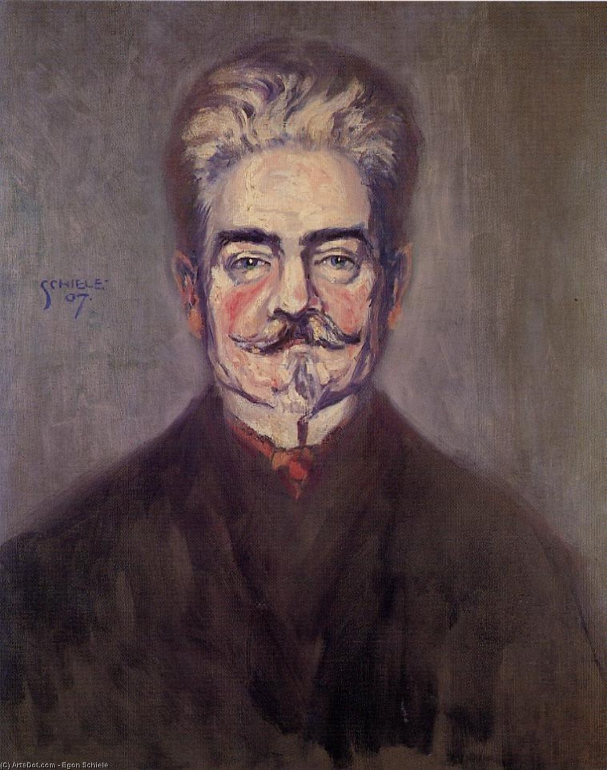 Retrato De Leopold Czihaczek — Egon Schiele