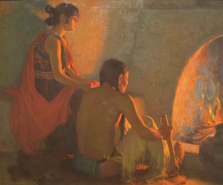 Fireside — Joseph Henry Sharp