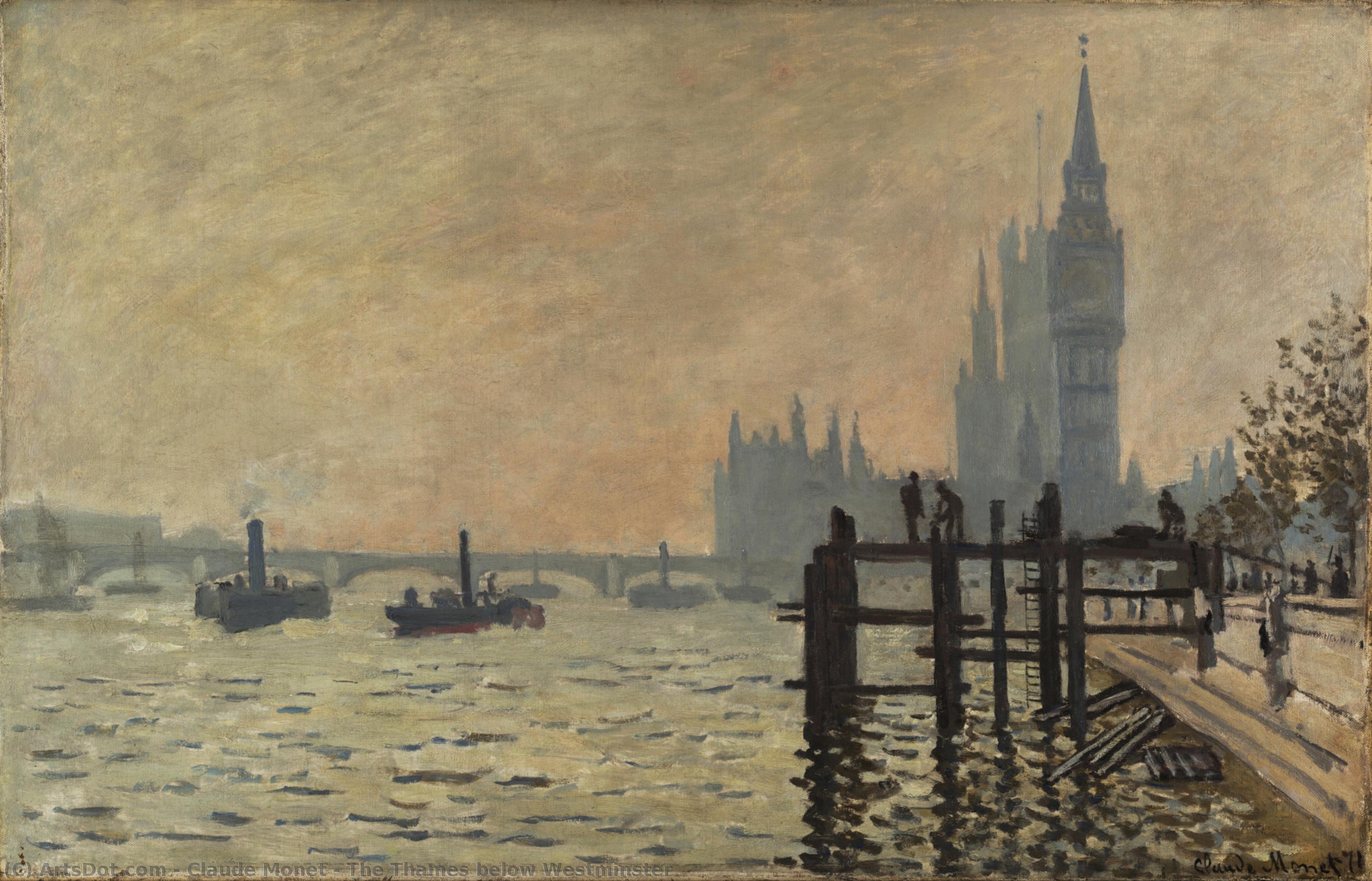 The Thames Below Westminster — Claude Monet
