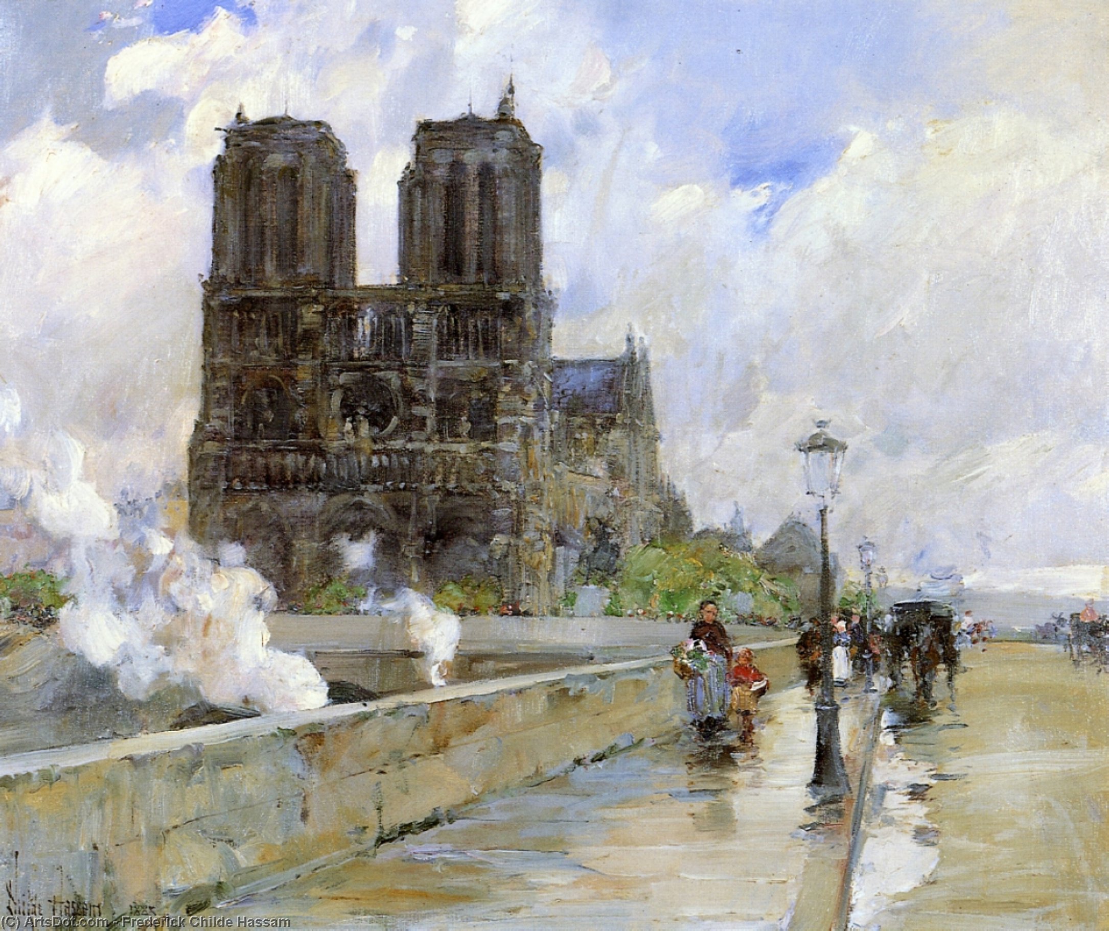 Notre Dame Cathedral, Parigi — Frederick Childe Hassam
