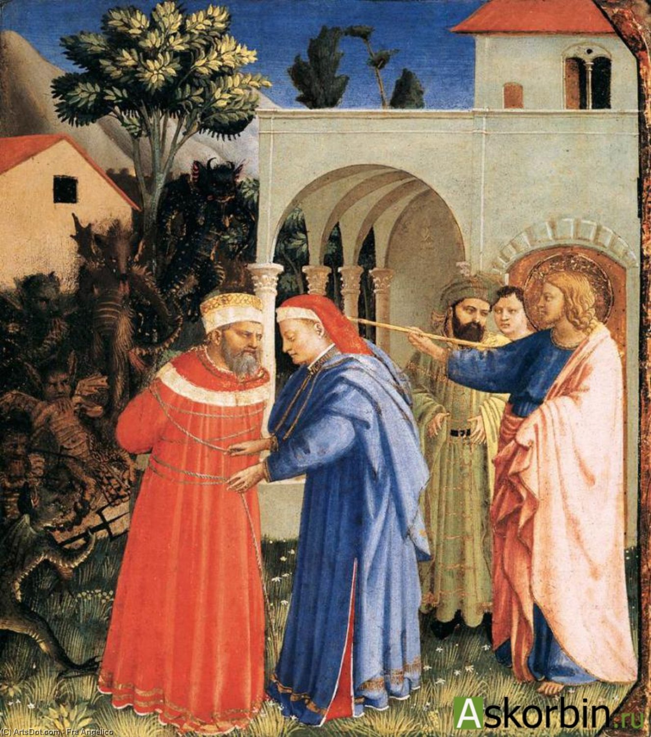 The Apostle St James The Great Freeing The Magician Hermogenes — Fra Angelico