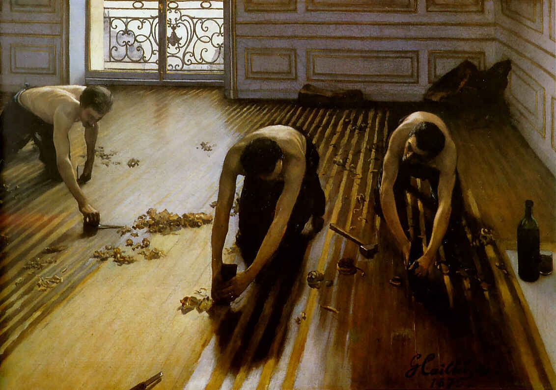 Rabotnicy Podłogi — Gustaw Caillebotte