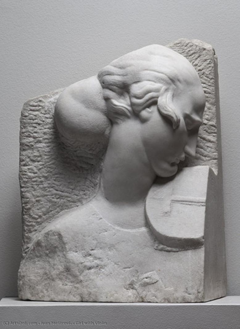 Girl With Violin — Ivan Meštrović