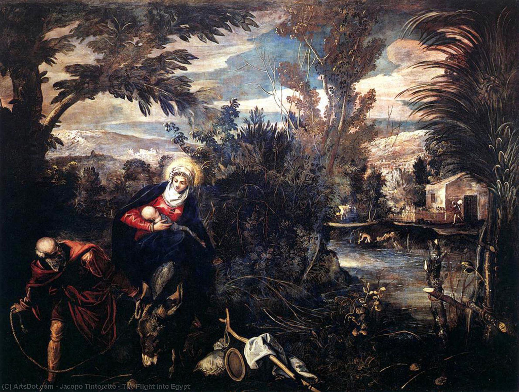 The Flight Into Egypt — Jakapas Tintoreto