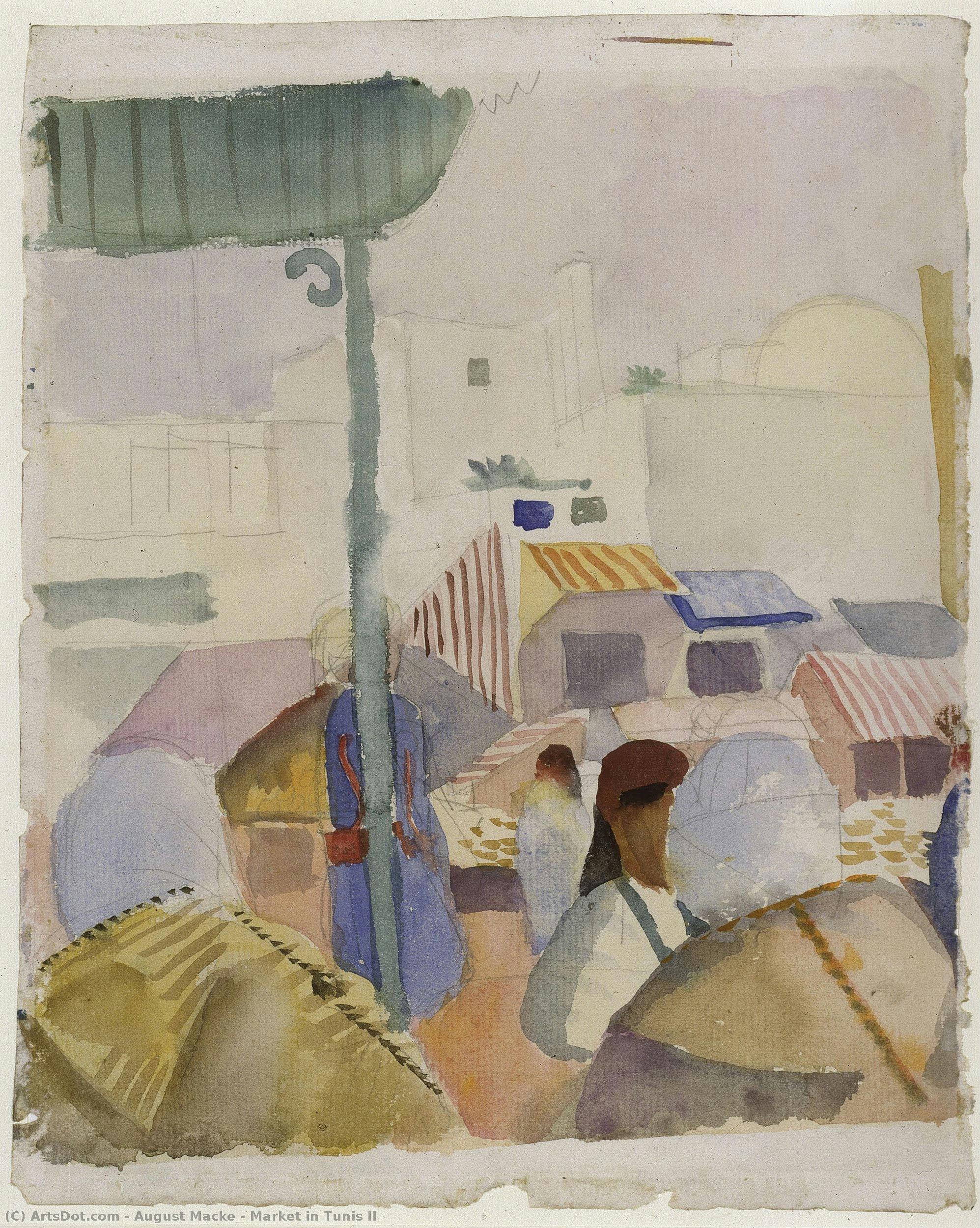 Mercado En Túnez Ii — Augusto Macke