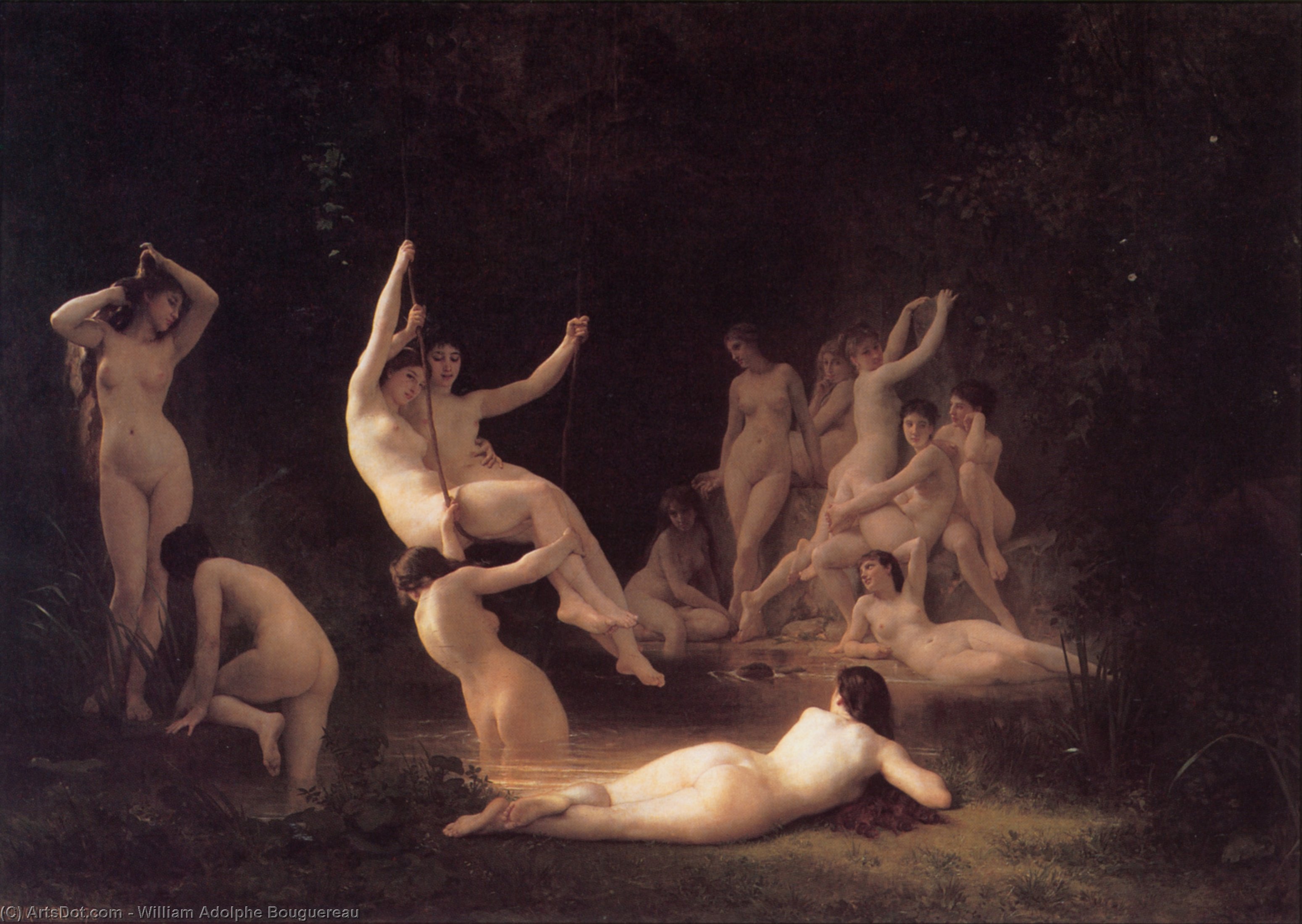 The Nymphaeum — William-adolphe Bouguereau