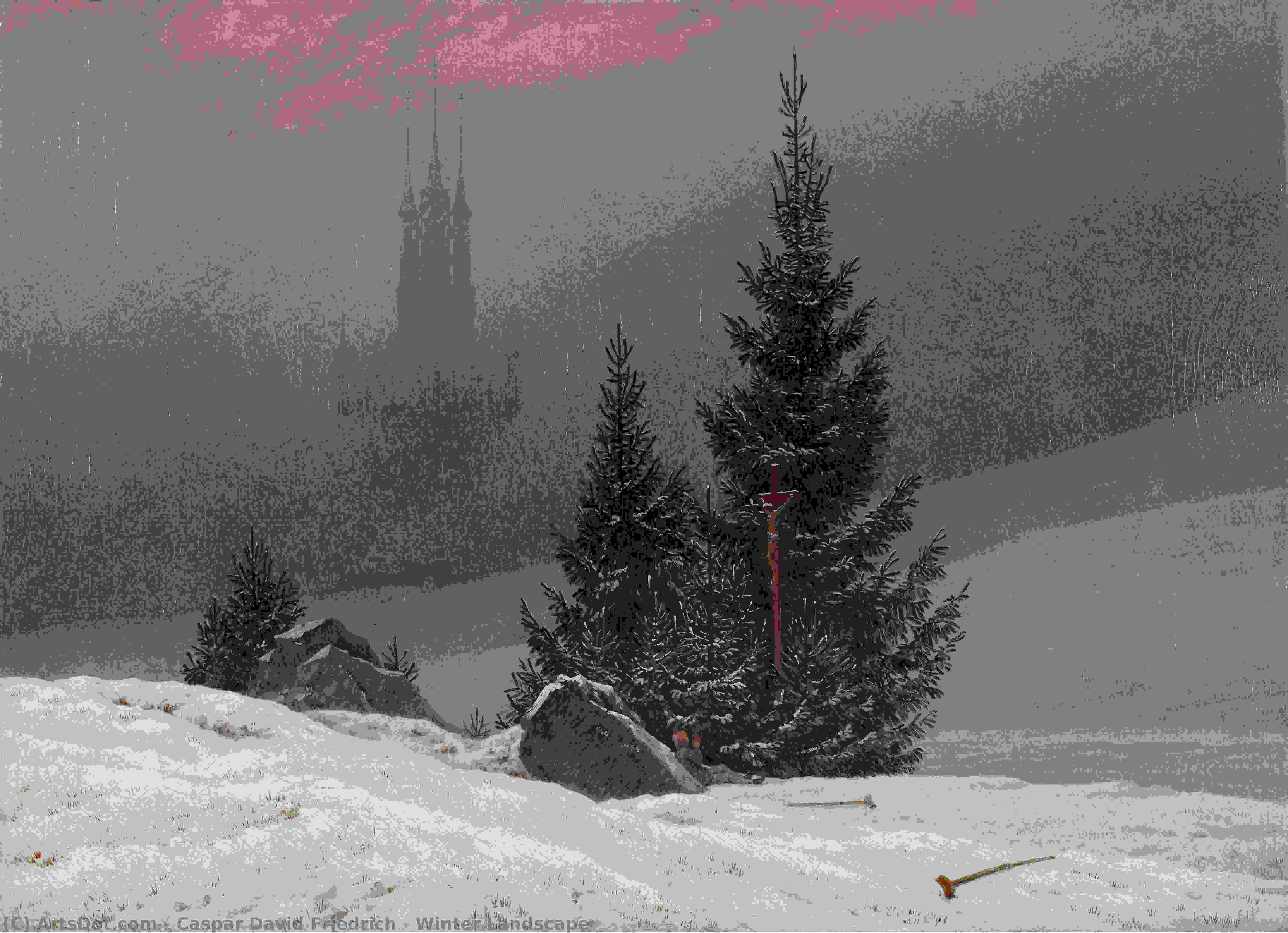 Vinterlandskab — Caspar David Friedrich