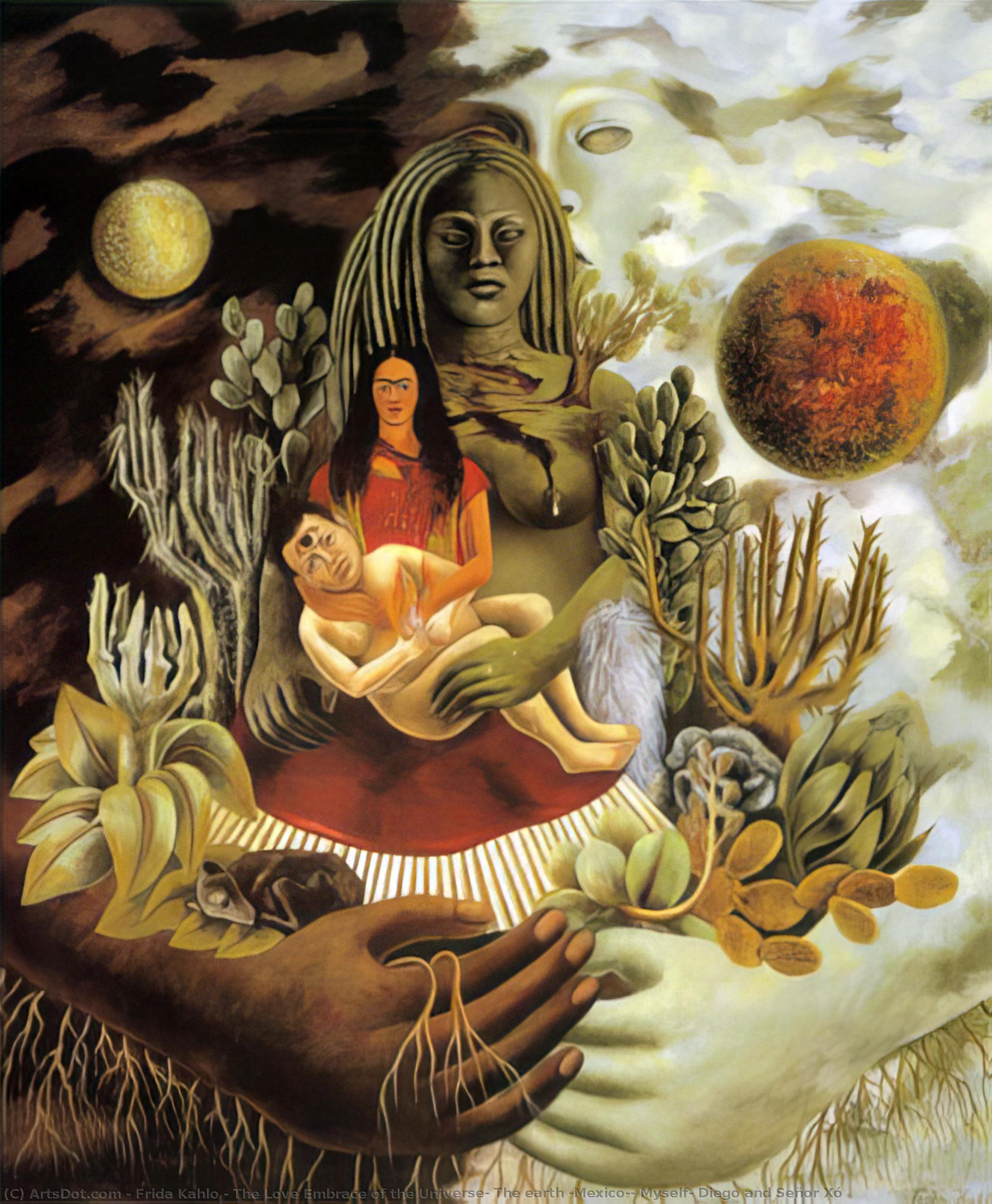 The Love Embrace Of The Universe, The Earth (mexico), Myself, Diego And Señor Xó — Frida Kahlo