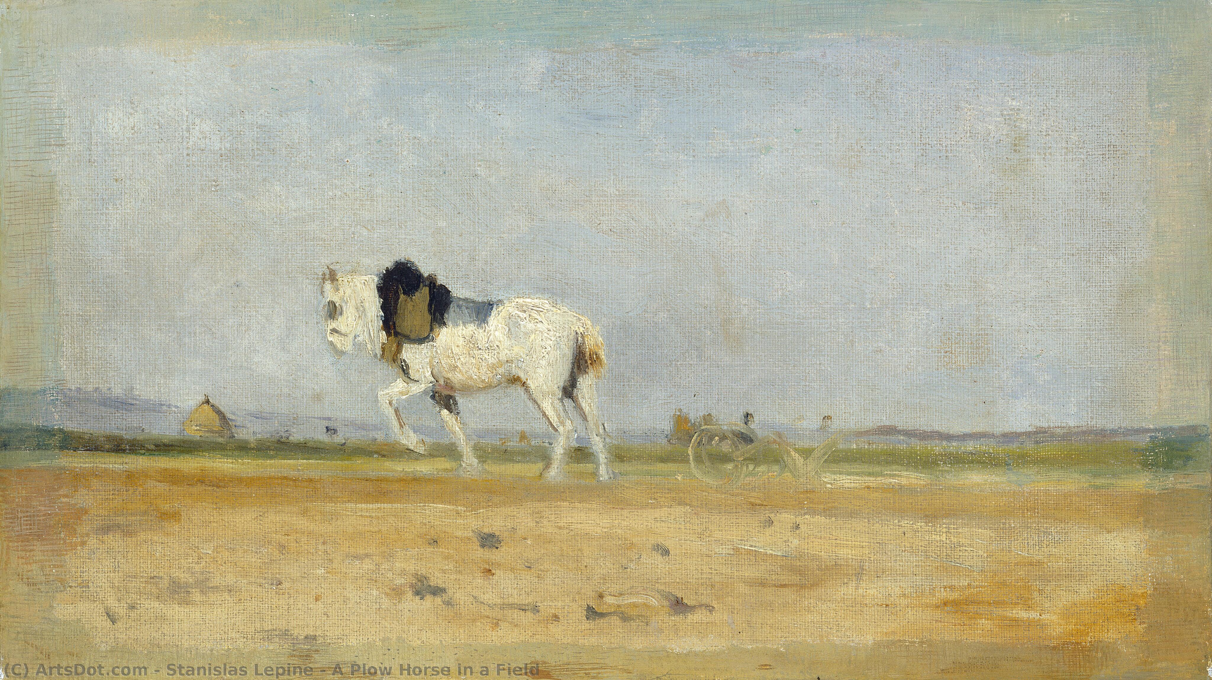 A Plow Horse In A Field — Stanislas Lépine