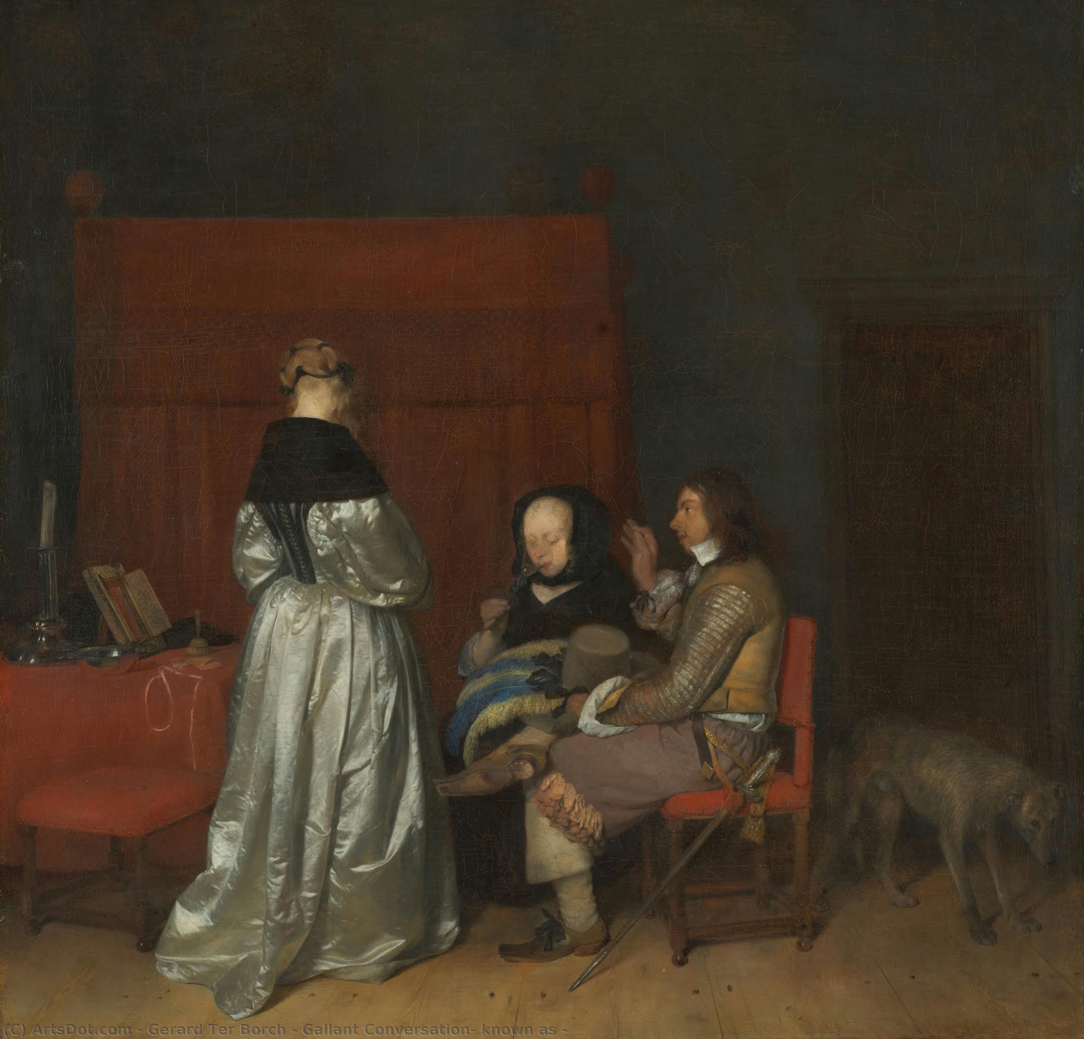 Conversazione Elegantemente — Gerard Ter Borch