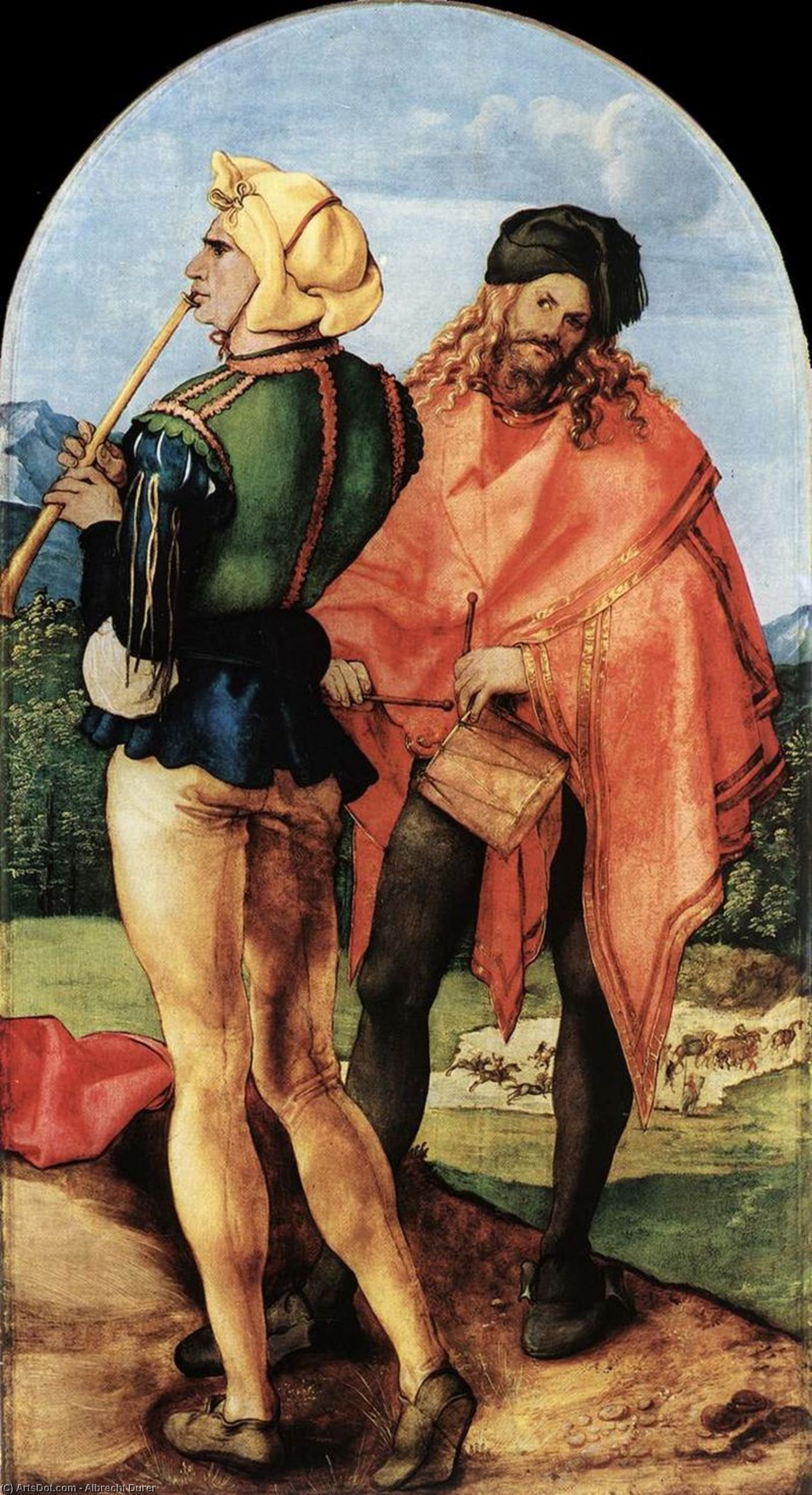 Zwei Musiker — Albrecht Dürer